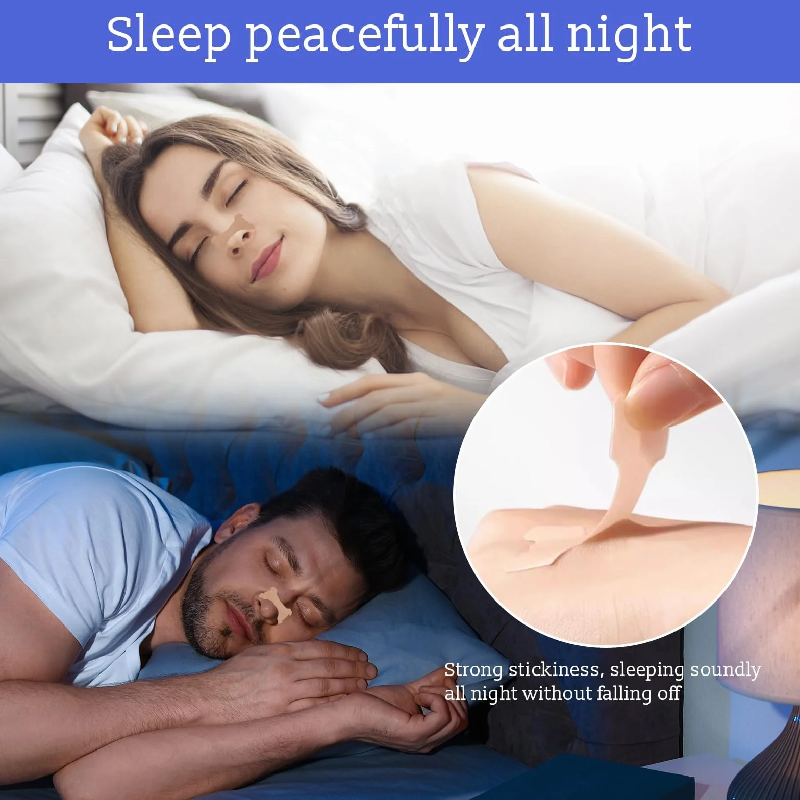 80 Pezzi Cerotti Nasali Antirussamento 66x19mm per Respirazione e Sonno