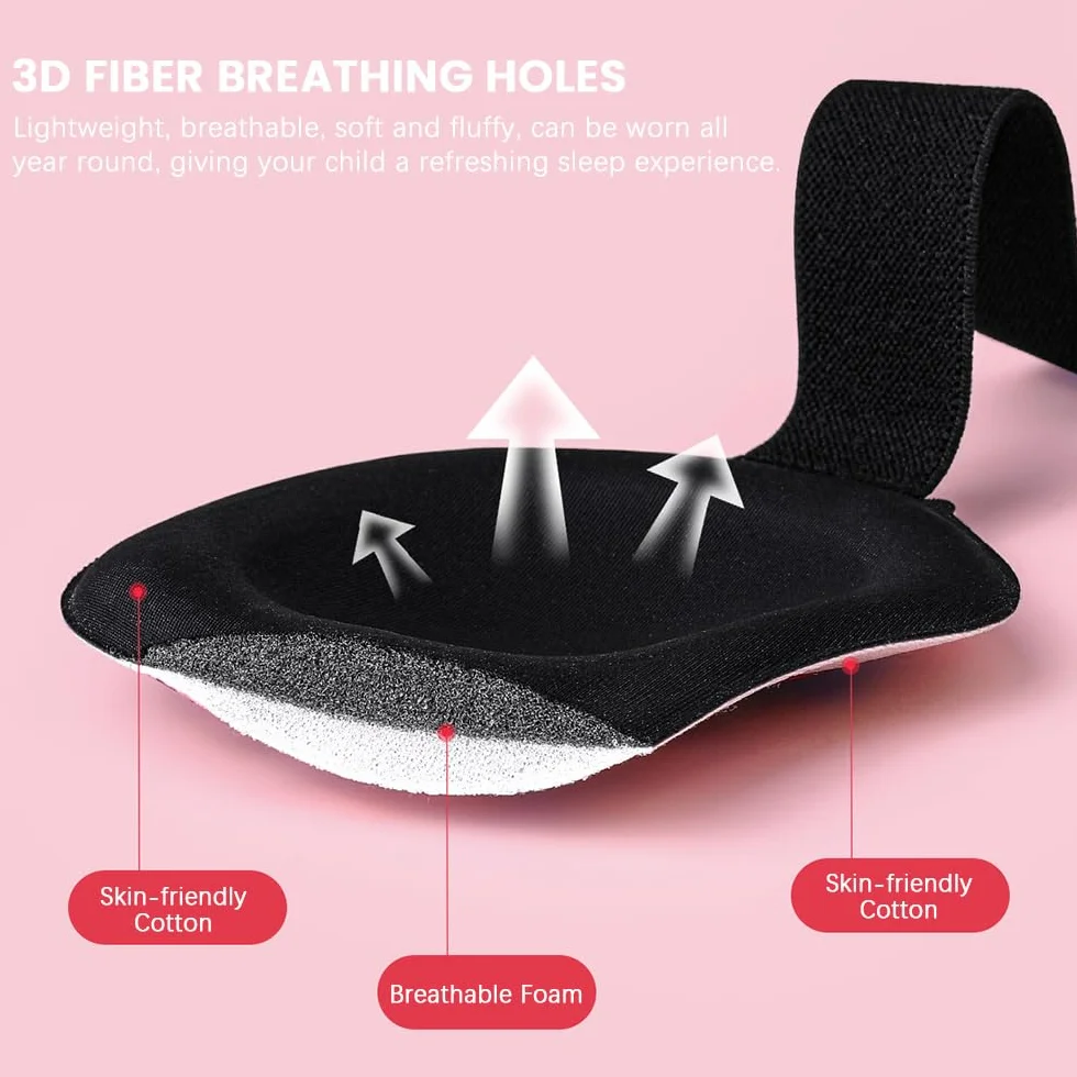 Mascherina per Dormire Bambini, 3D Benda per Dormire, Maschera Occhi per Dormire, F1 racing