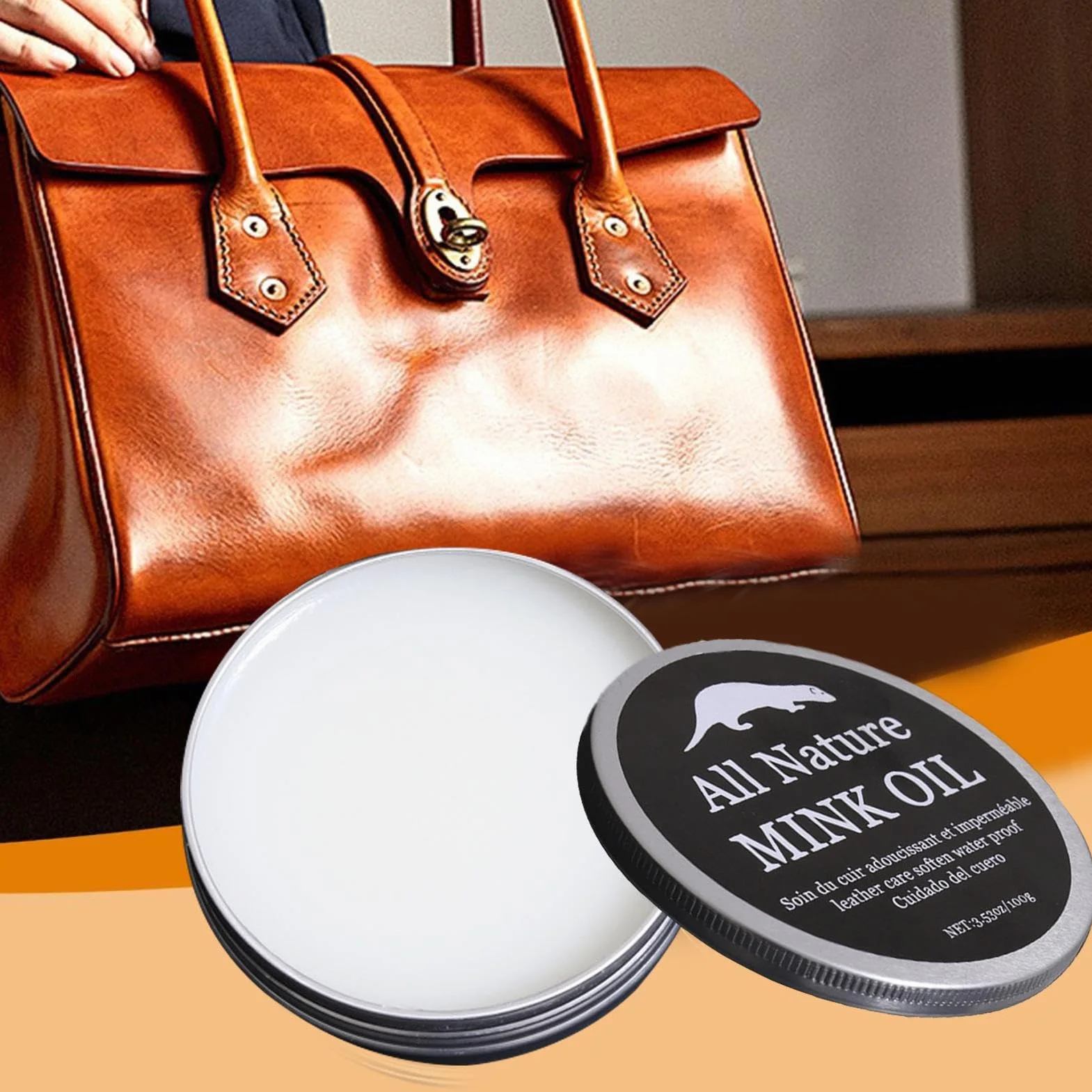 Crema Condizionante per Pelle 100g Trattamento Rigenerante Borse Stivali Sella Divani Auto