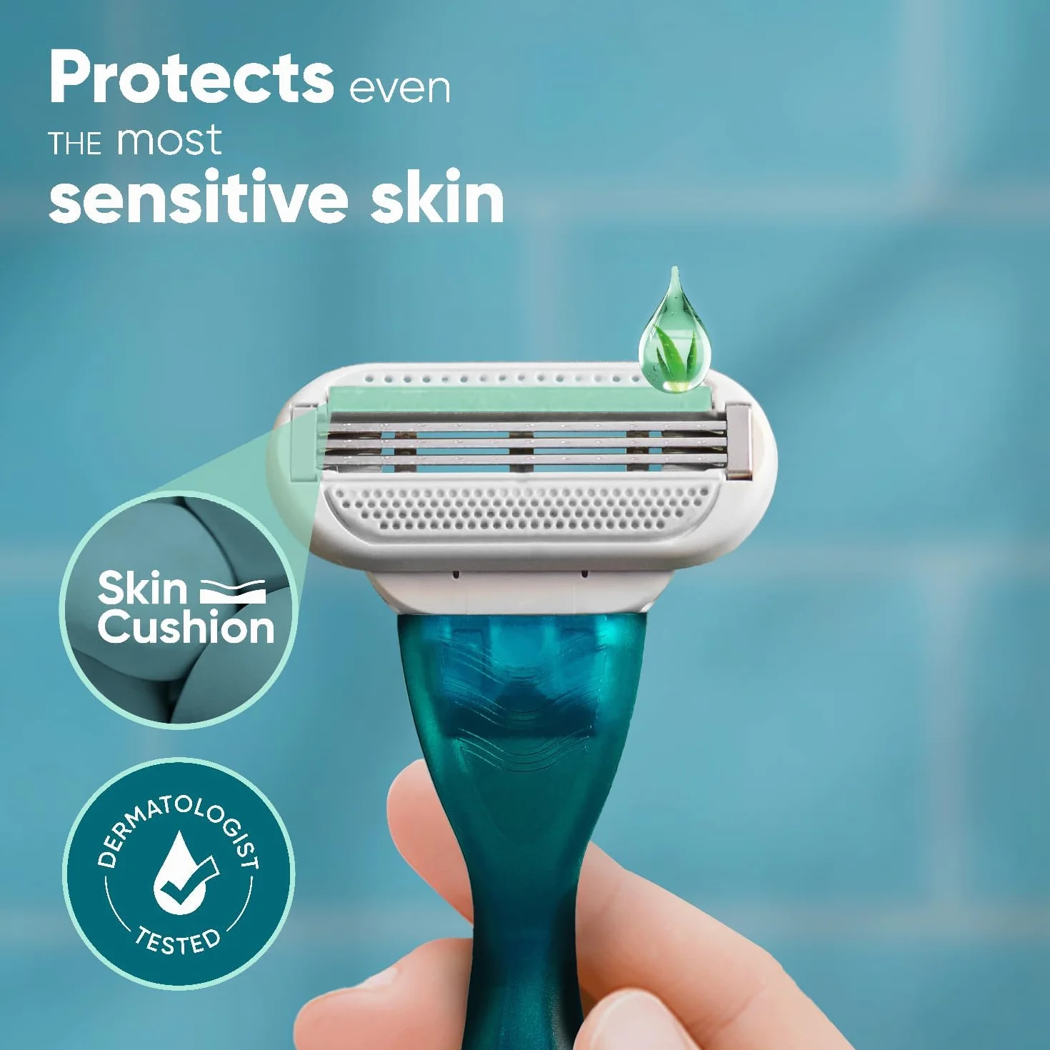 Gillette Venus Smooth - Lame per rasoio da donna, 4 ricambio