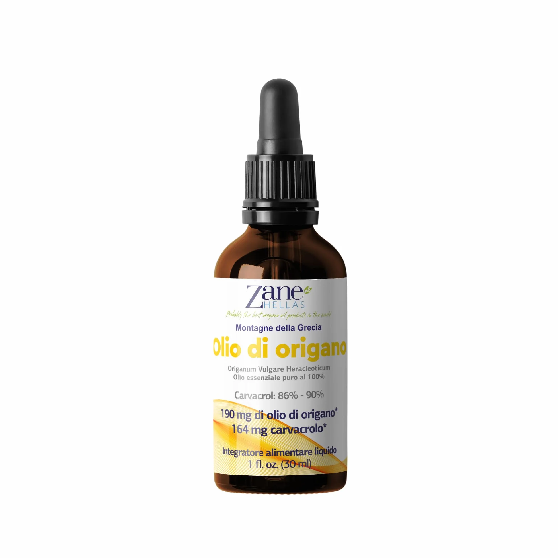Olio di Origano Puro 86% Carvacrolo 30ml Zane Hellas