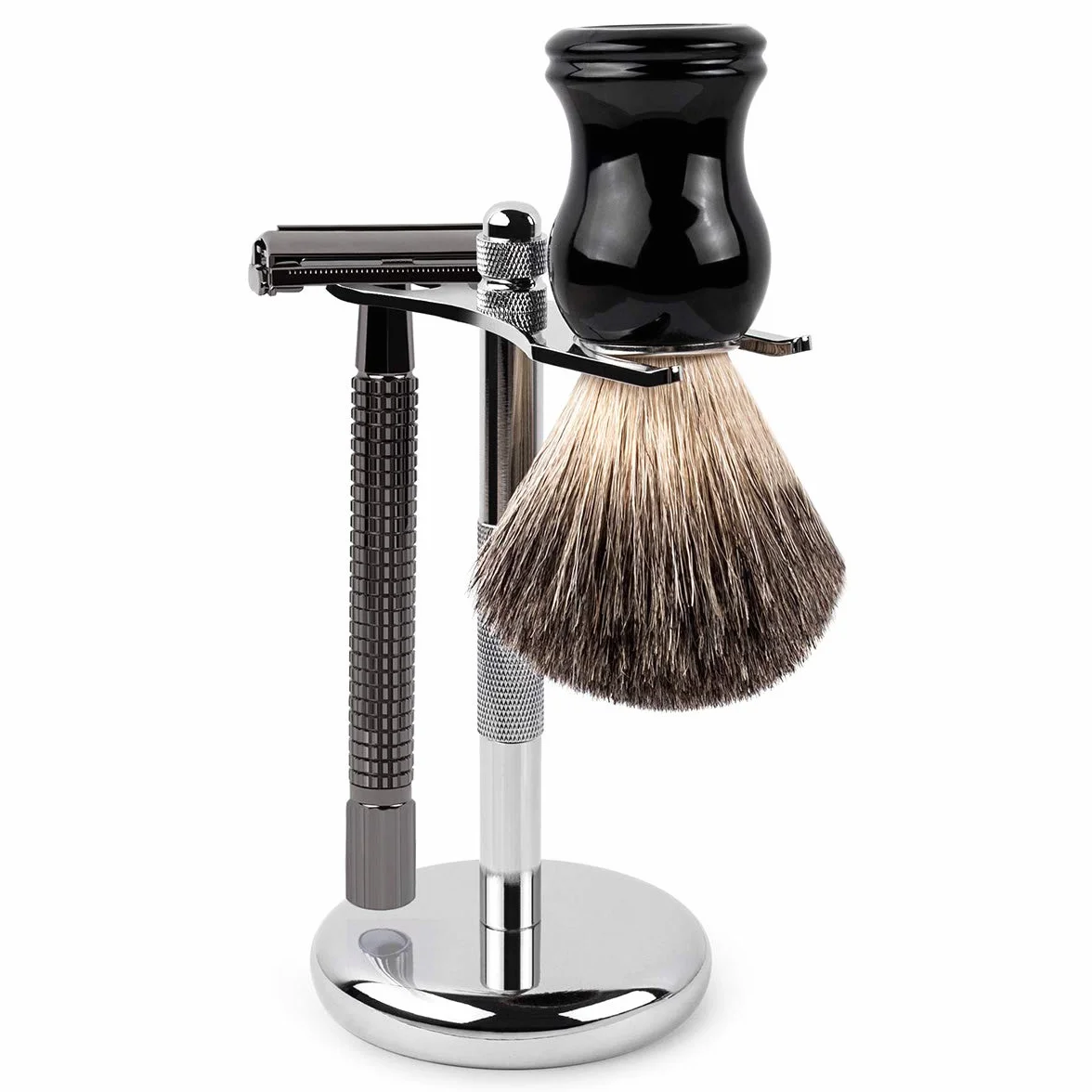 QSHAVE Supporto per Rasoio Classico e Pennello da Rasatura