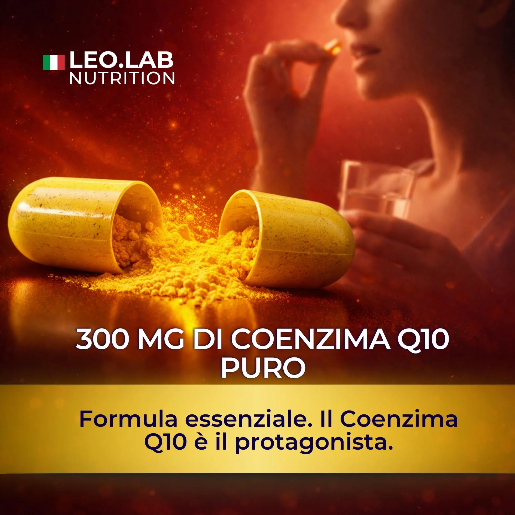 Coenzima Q10 300mg ad Alto Dosaggio 120 Capsule (4 Mesi di Scorta) - Integratore Q10 Made in Italy