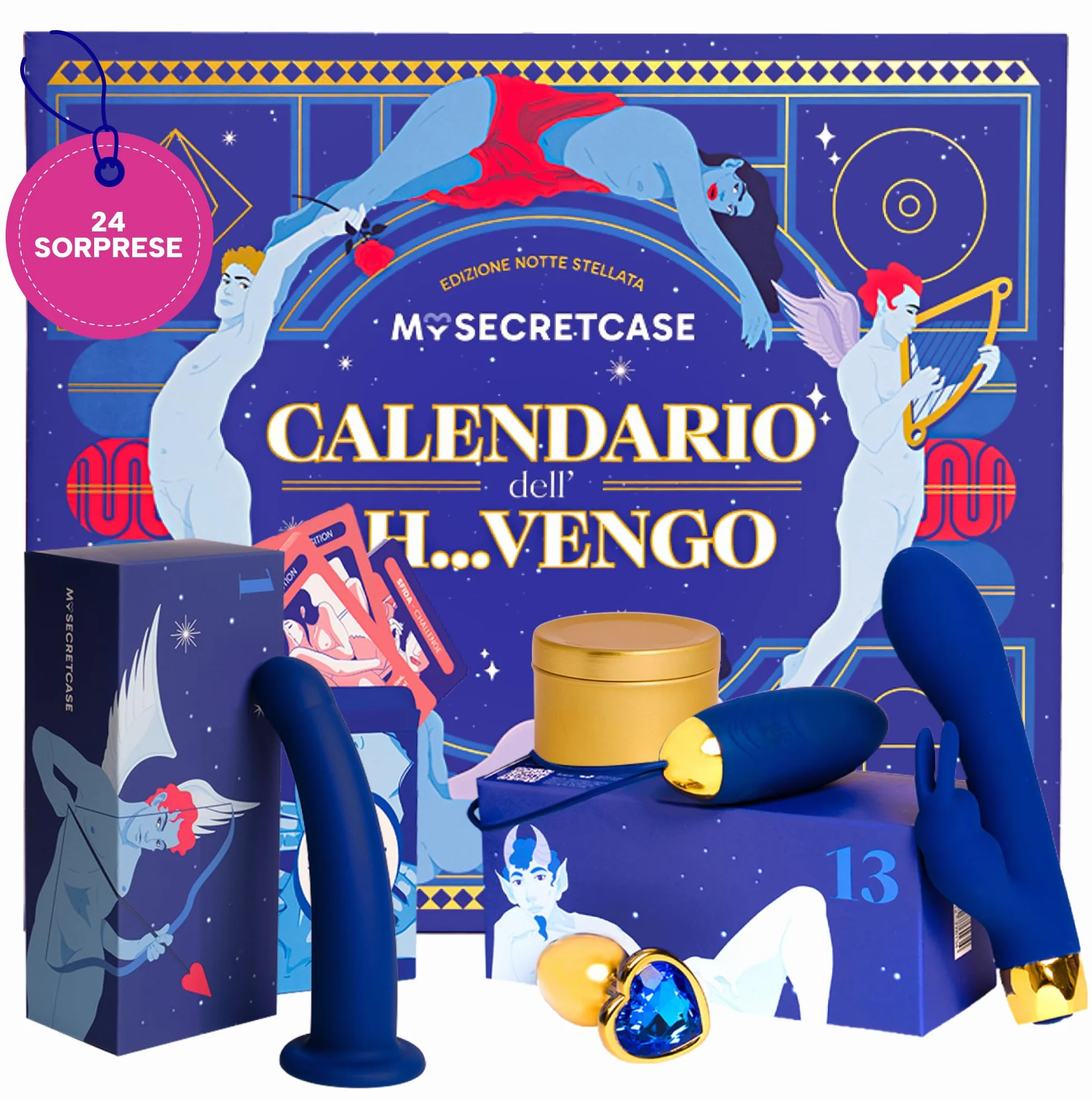 MySecretCase Calendario Avvento 2025 Giochi Erotici Coppia Set Bondage 24 Sorprese