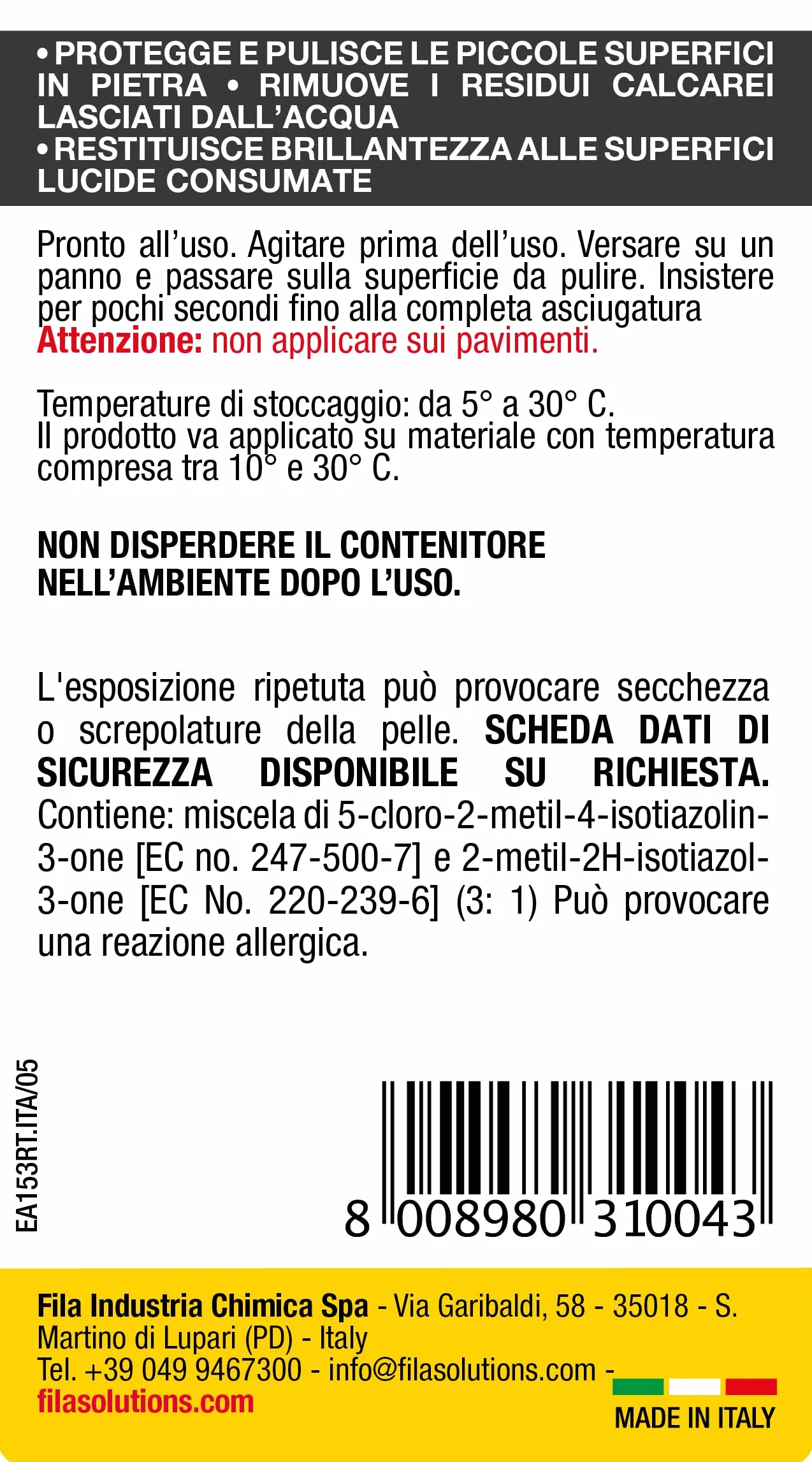 Fila Formula Marmo 250 ml