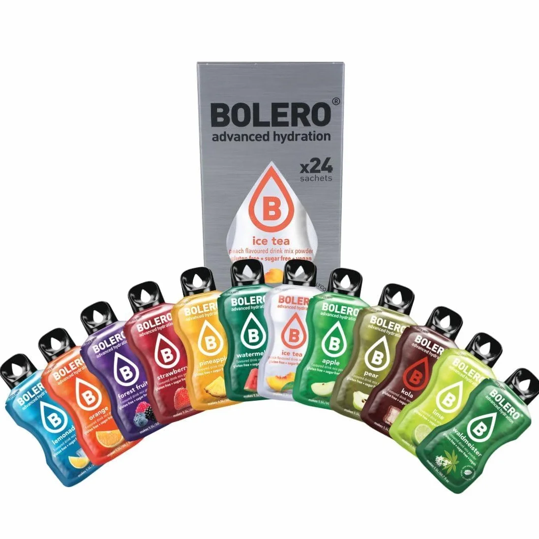 Bolero BEST OF MIX 24x3g Saftpulver ohne Zucker gesüßt mit Stevia Vitamin C glutenfrei veganfreundlich