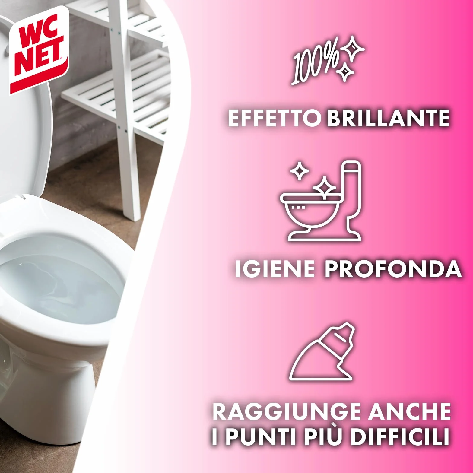 Candeggina Gel Profumata Detergente Sanitari Superfici Azione Sbiancante Igienizzante Fragranza Flower Fresh 700 ml x 4