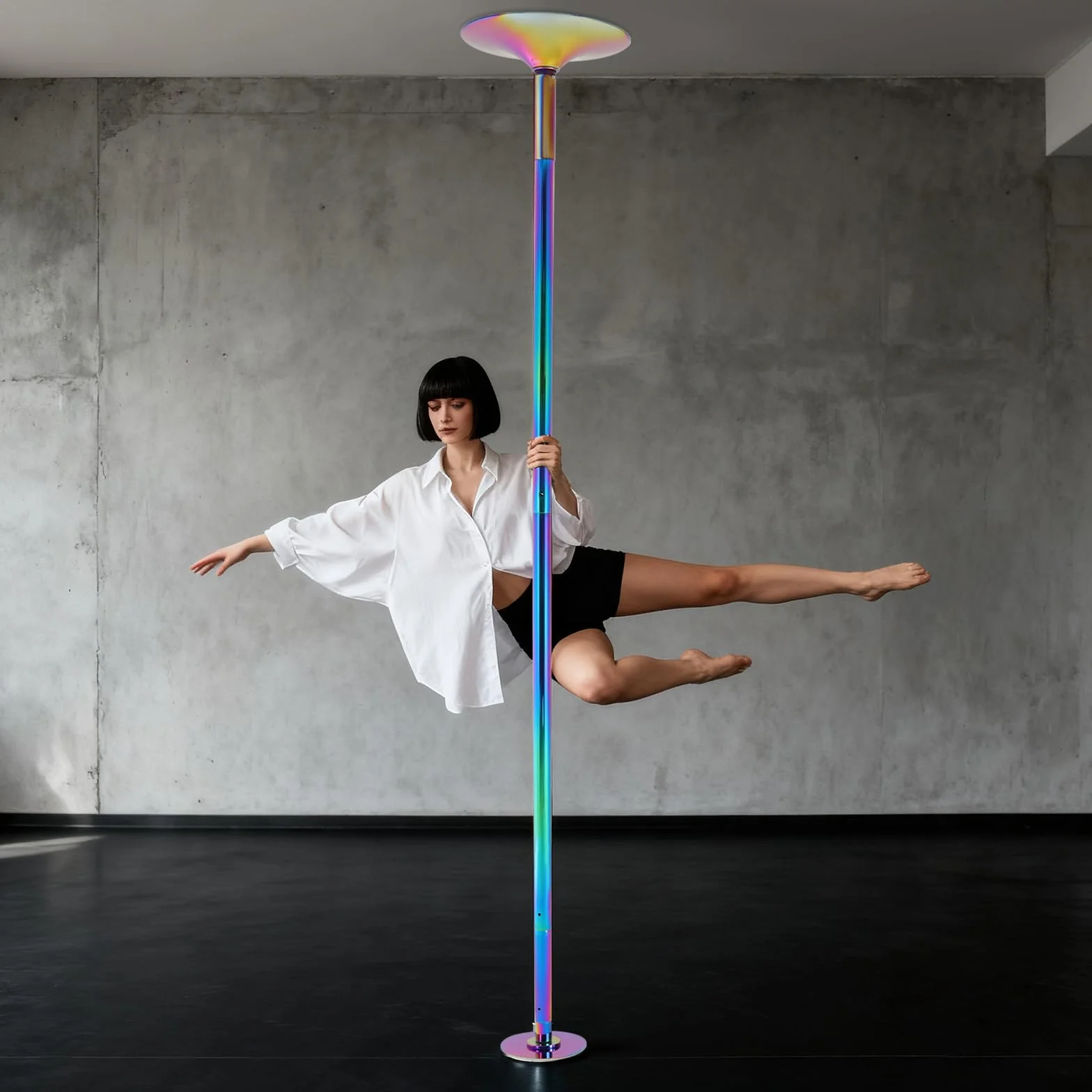 Poledance Asta per interni altezza regolabile 88-108 pollici portata 200 kg
