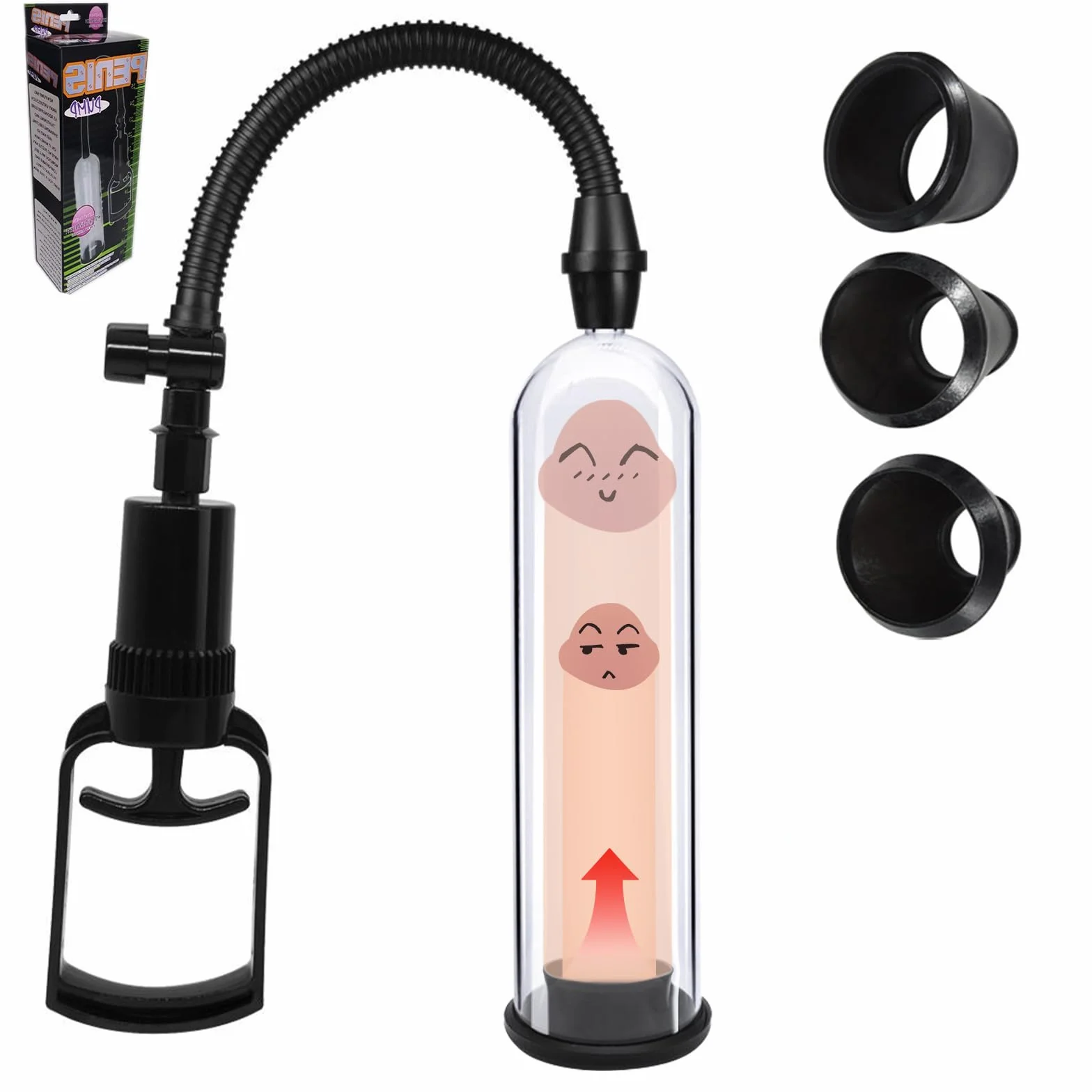BDSMLOVE pompa per pene con vagina, pompa a vuoto per uomini, masturvatore per uomo, vacuum device estensore per uomo per l'ingrandimento del pene, masturbatore sexy toys