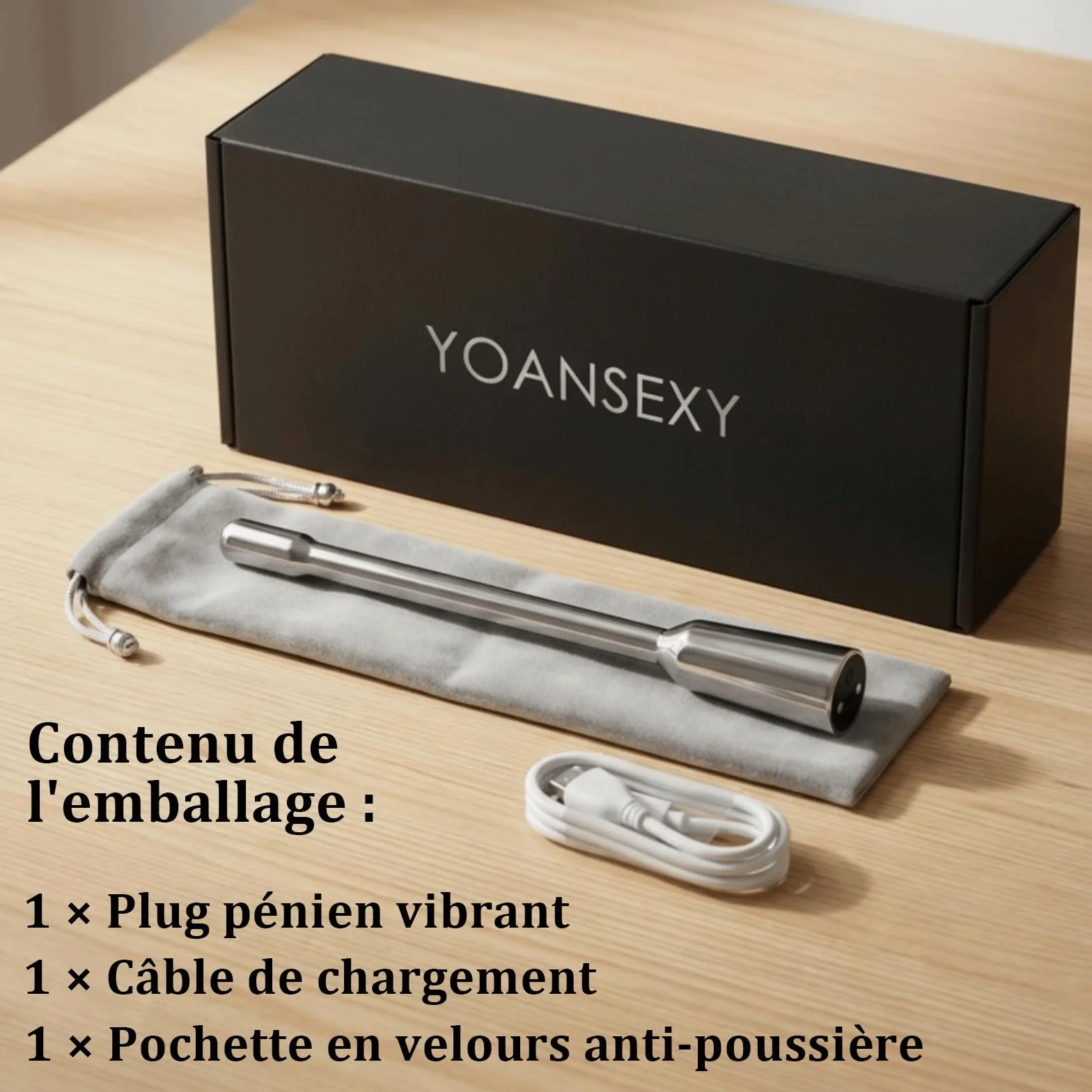Giocattoli Sessuali Vibranti per Uomo con Sonda Uretrale 8mm, 10 Modalità di Vibrazione, Dilatatore Pene
