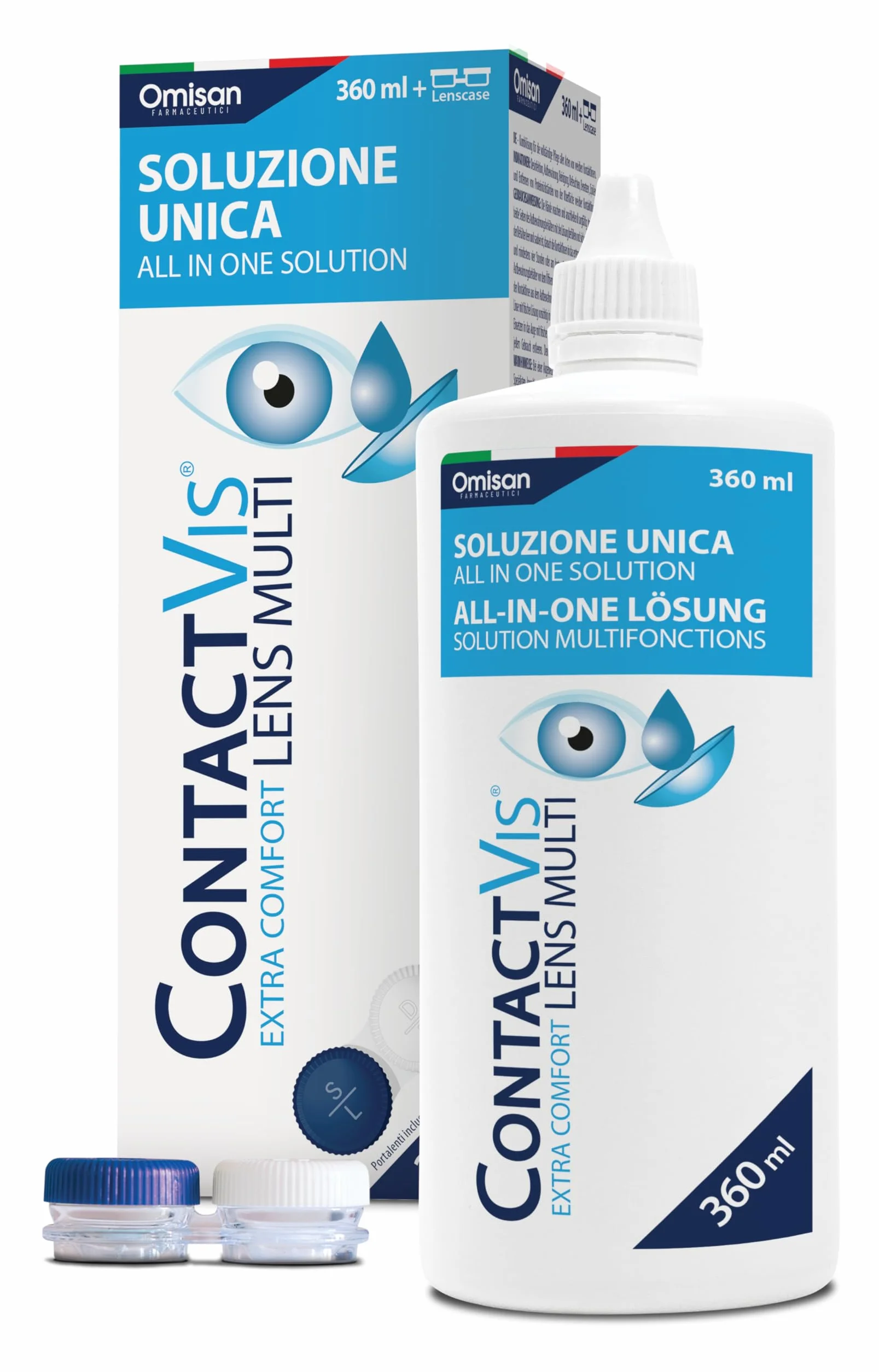 Soluzione Unica per Lenti a Contatto - 360 ml + Portalenti incluso