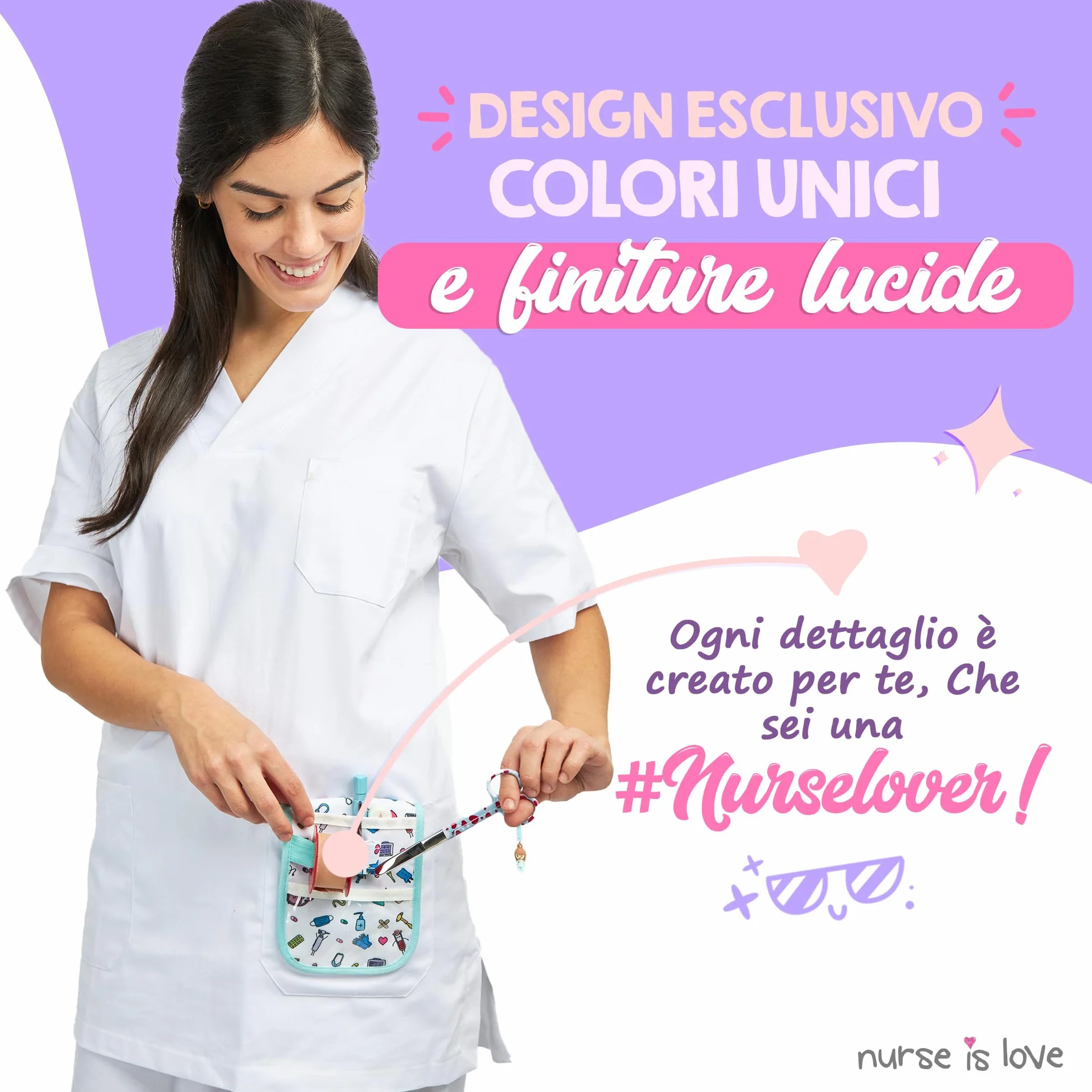 Forbici Punta Arrotondata per Bende Acciaio Inossidabile Pronto Soccorso G Hearts