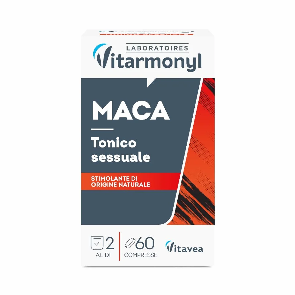 Vitarmonyl Maca – Integratore Alimentare Tonico Naturale – Supporto Energia e Vitalità – Per Uomo e Donna – 60 Compresse