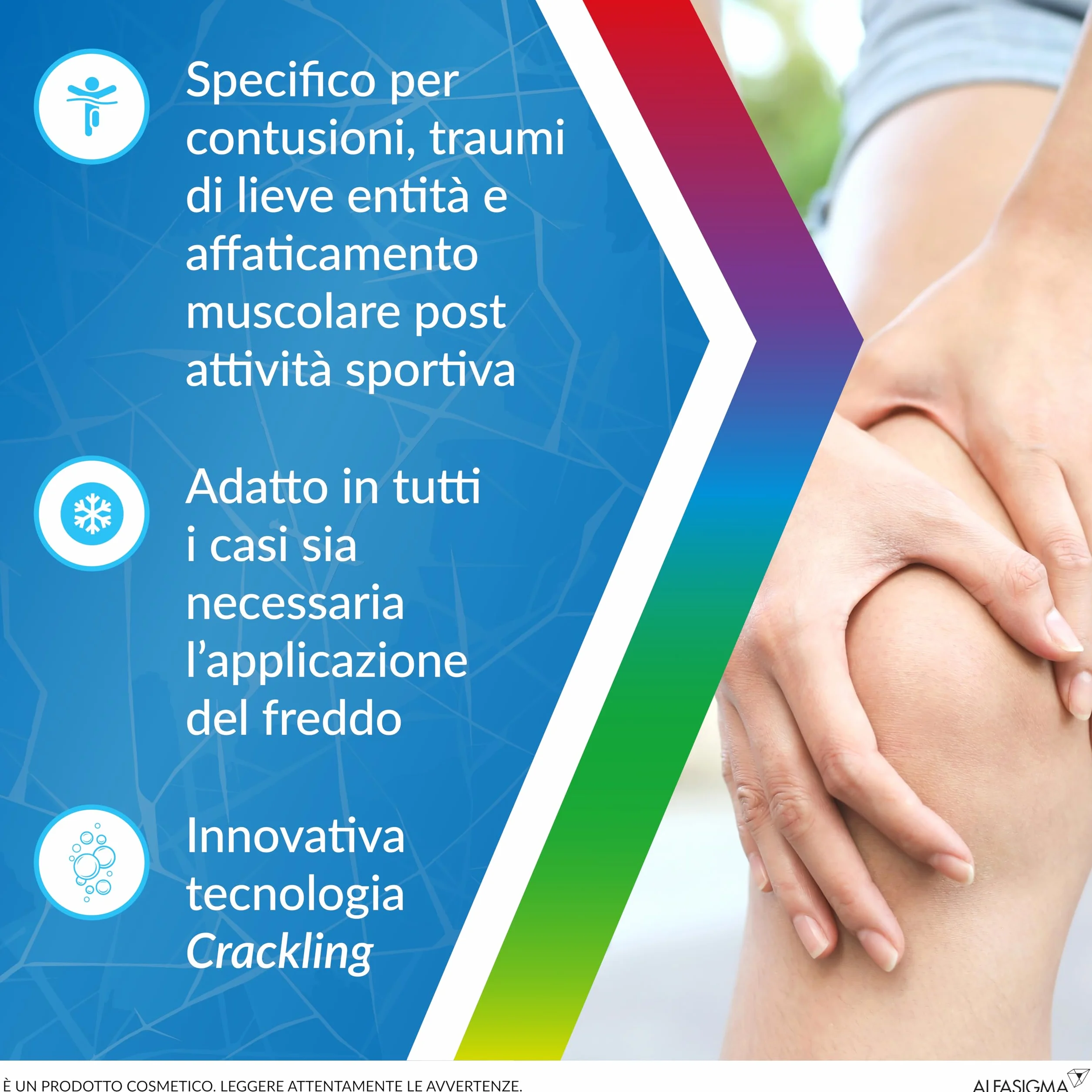 Dicloreum Ice Schiuma Frizzante Cosmetica per il Trattamento di Contusioni, Affaticamento Muscolare e Lievi Traumi, con Arnica, Artiglio del Diavolo, Escina, Bromelina, Boswellia e Mentolo, 150 Ml