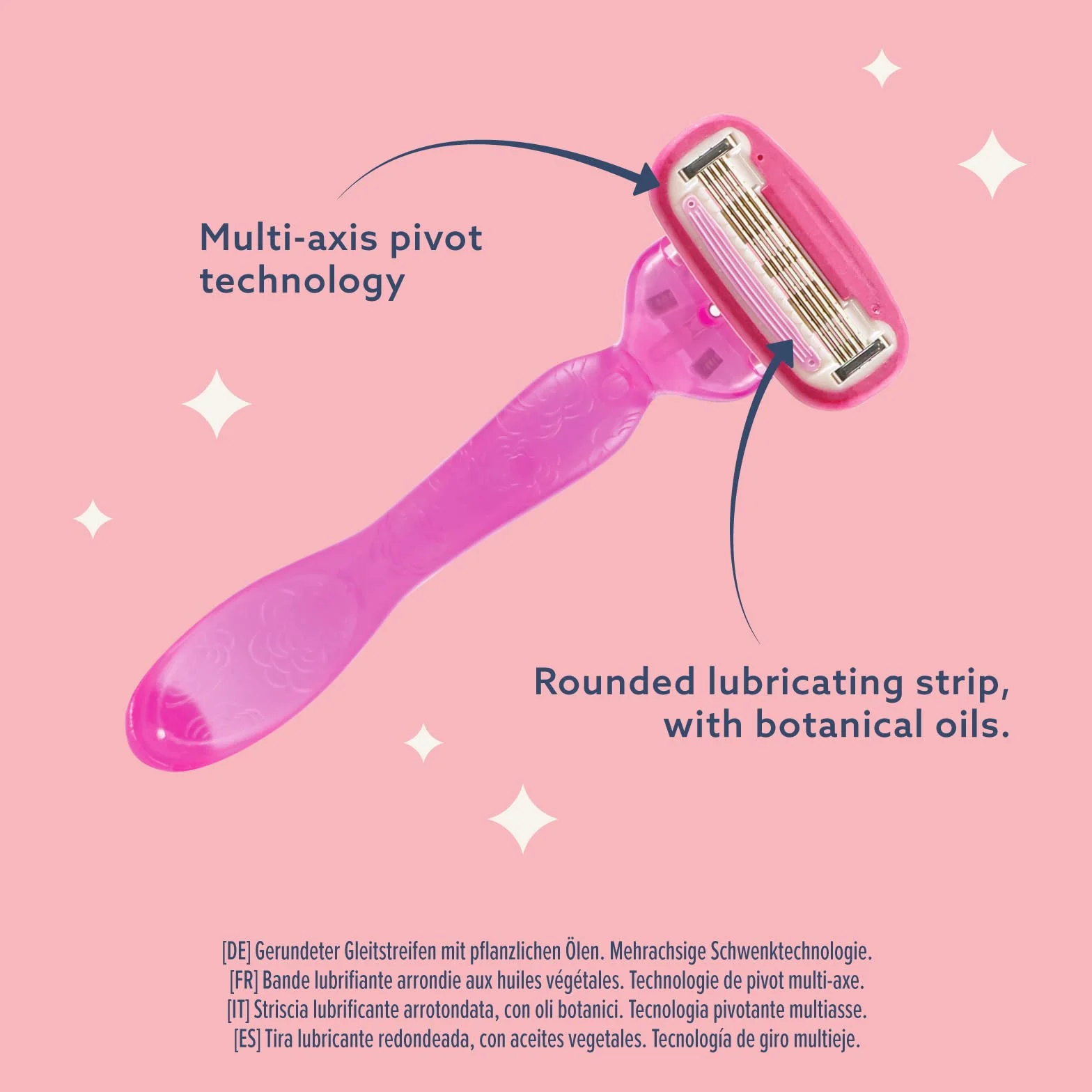 Amazon Ricarica per Rasoio da Donna a 5 Lame Rosa Confezione da 10