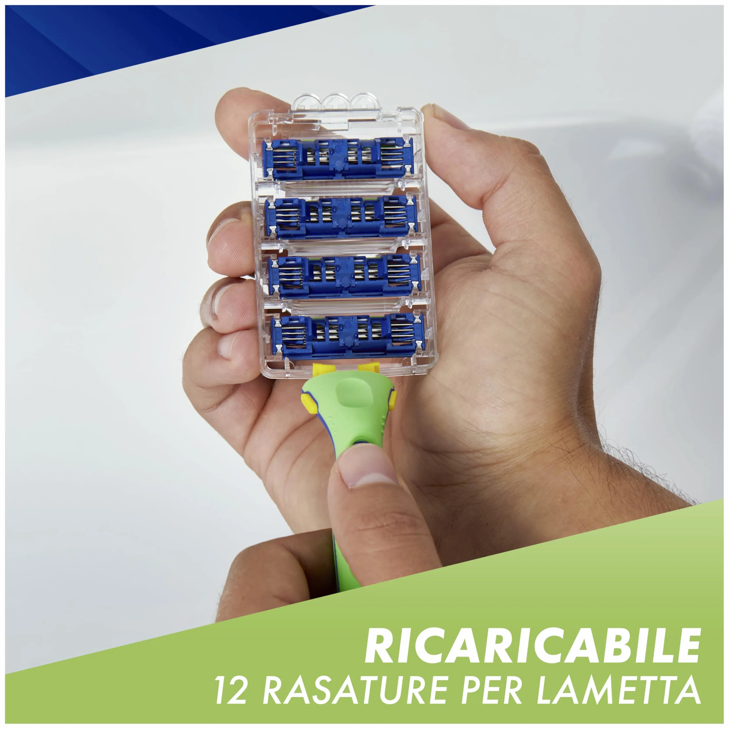 Gillette Sensor 3+ Sensitive Rasoio Da Uomo Con Testina Oscillante A 40° E 3 Lame Delicate, 1 Manico + 9 Lamette Di Ricambio