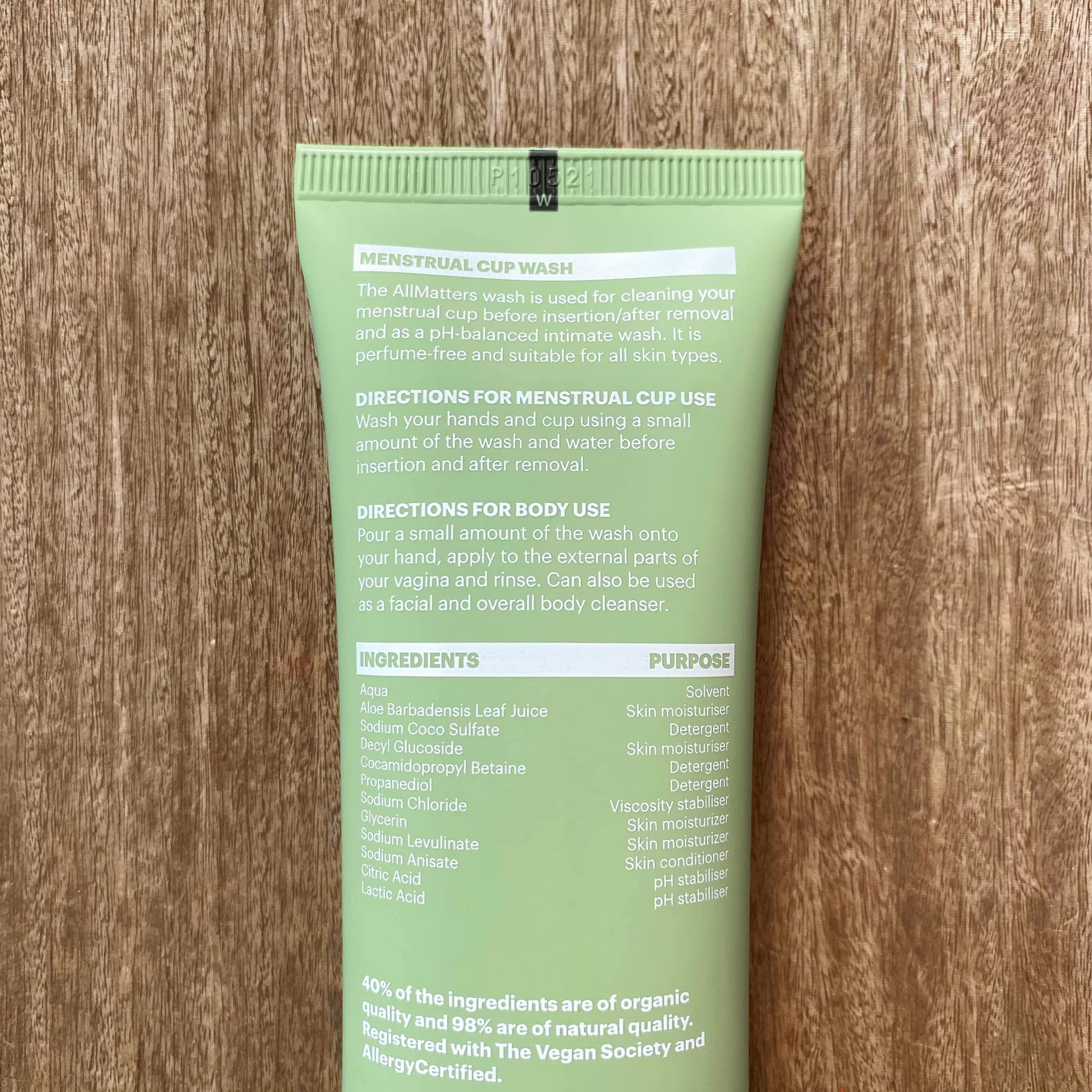 AllMatters Detergente Coppetta Mestruale Intimo Corpo 75 ml pH Bilanciato Senza Profumo