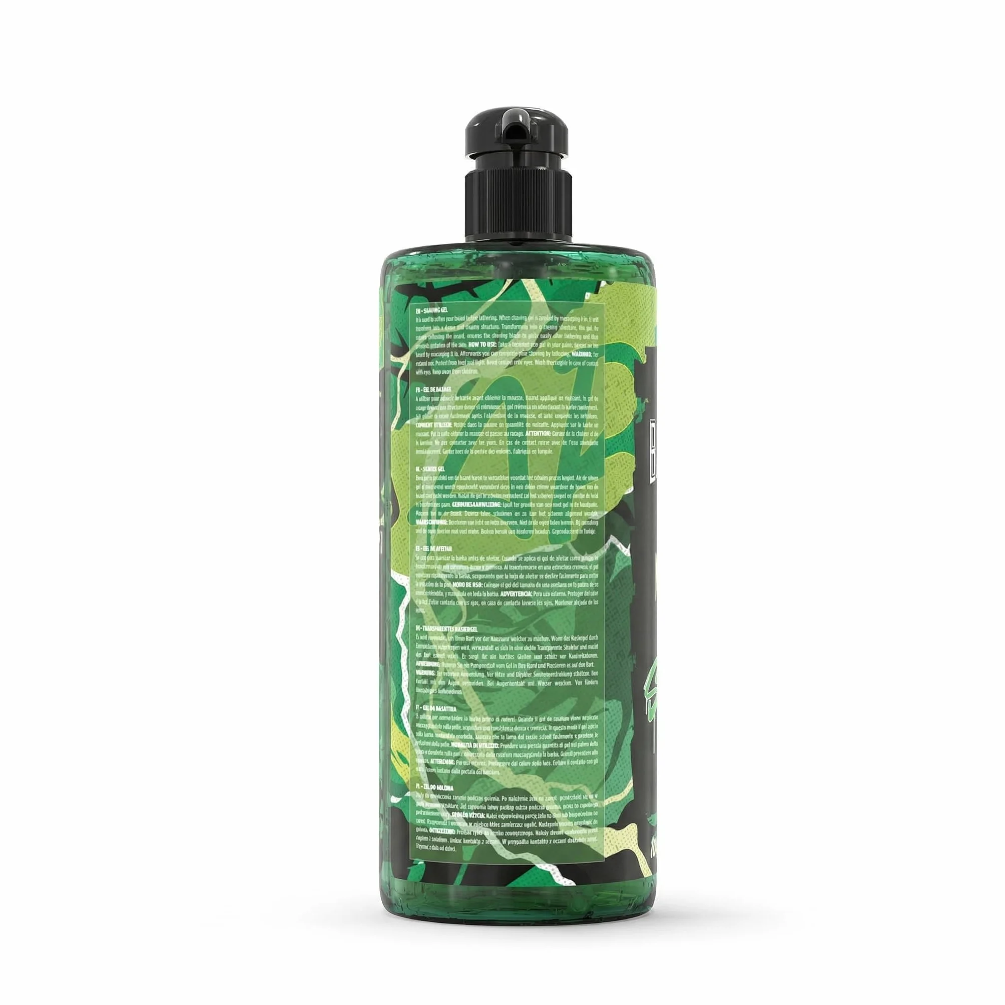 barber marmara Gel da barba da uomo n. 78 - Gel da barba trasparente da 1000 ml - Shaving Gel Men - rasatura precisa dei contorni della barba - non schiuma,raffredda la pelle