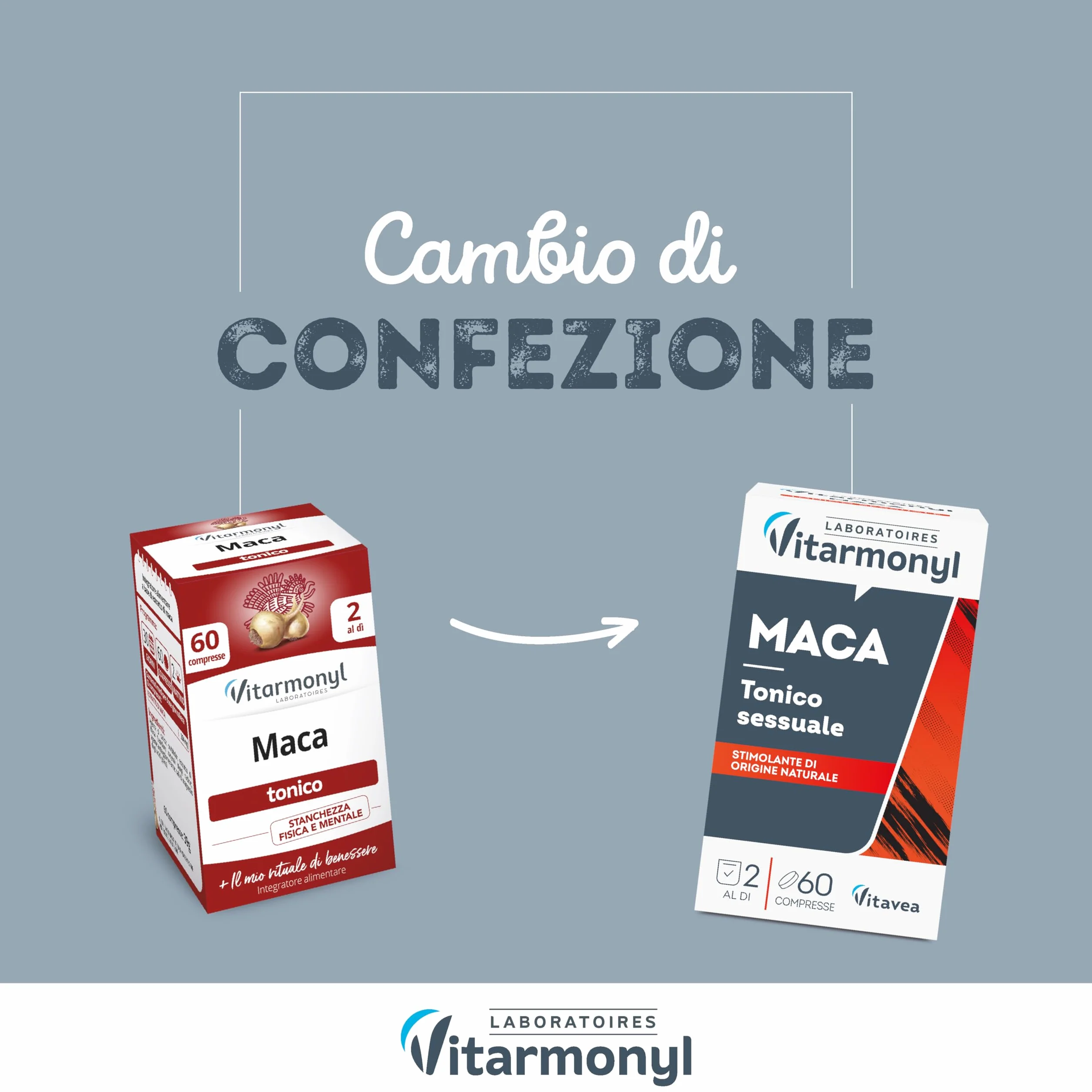 Vitarmonyl Maca – Integratore Alimentare Tonico Naturale – Supporto Energia e Vitalità – Per Uomo e Donna – 60 Compresse
