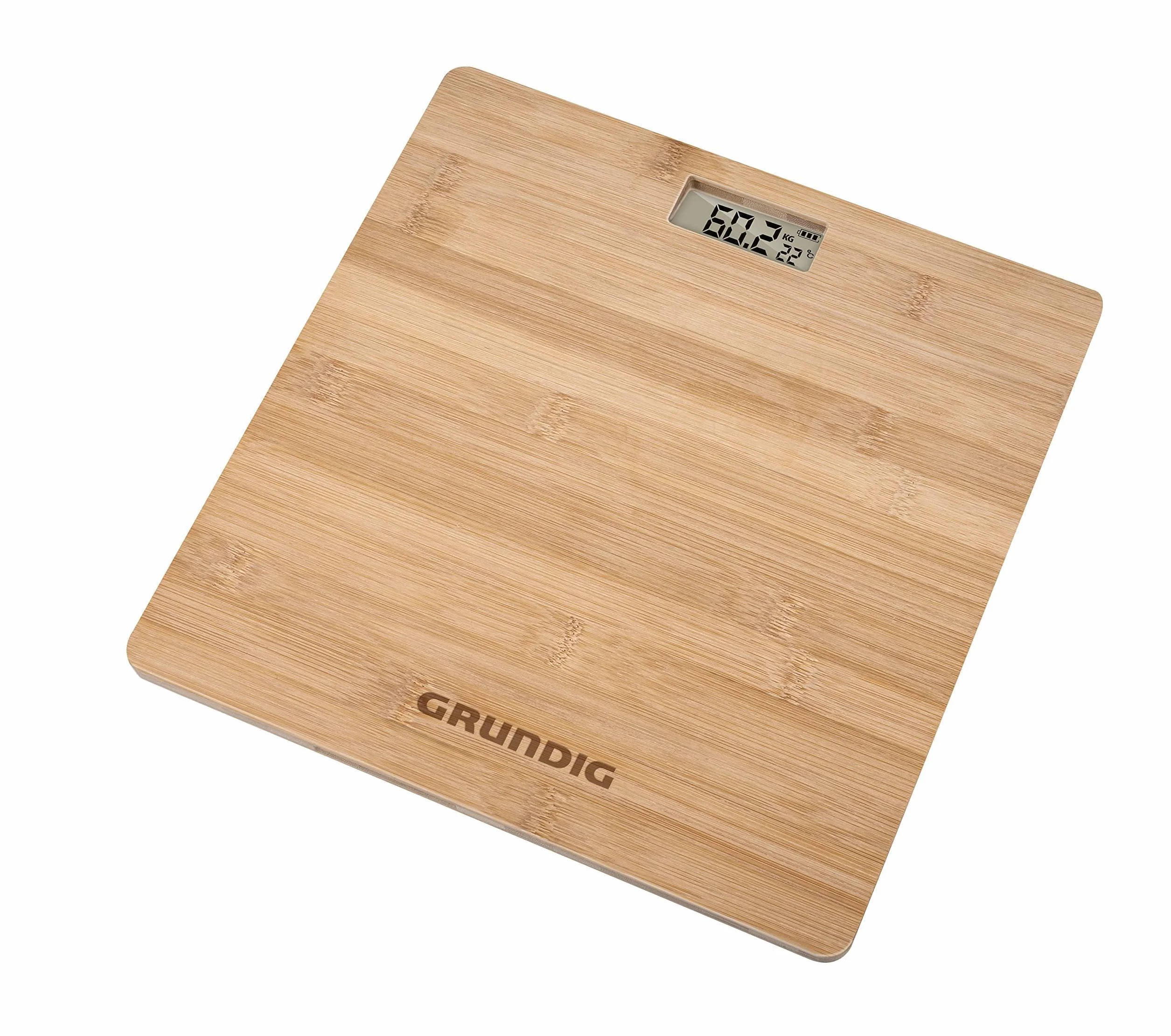 Grundig Bilancia pesapersone digitale in bambù 180 kg