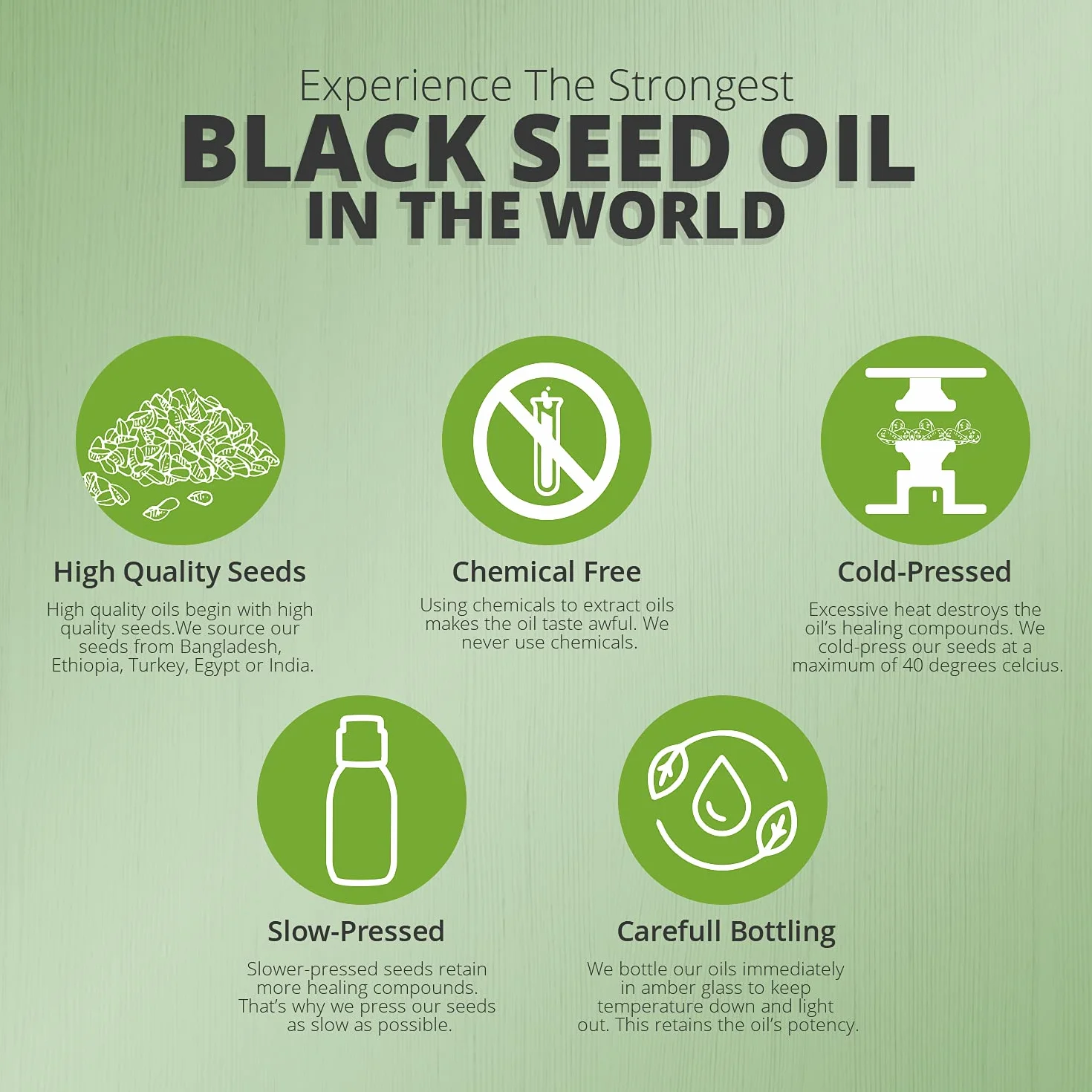 Original Strength Black Seed Oil 100ml Cold Pressed 100% Pure