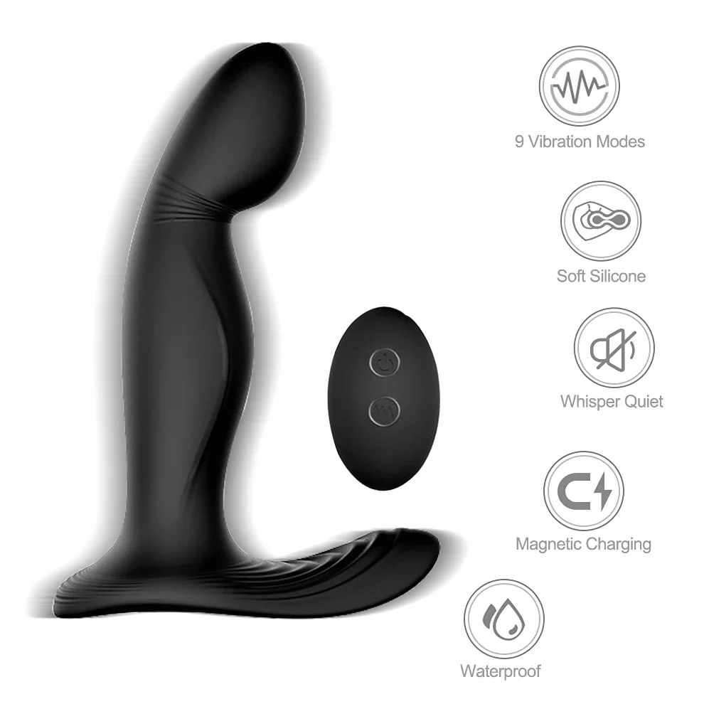 -STUKE Vîbrạtórẹ Stimolａtore Próstatａ Ｍassaaaiａtore Uomo Elettrico, Bútt Plúg Anａlè 𝑫A 𝑫Onna Ｖībràntè Ġａy Silicone, Vîbratorí Sěssò Anａlì per 𝑫Onna Princìpiante Puntò Ġ con