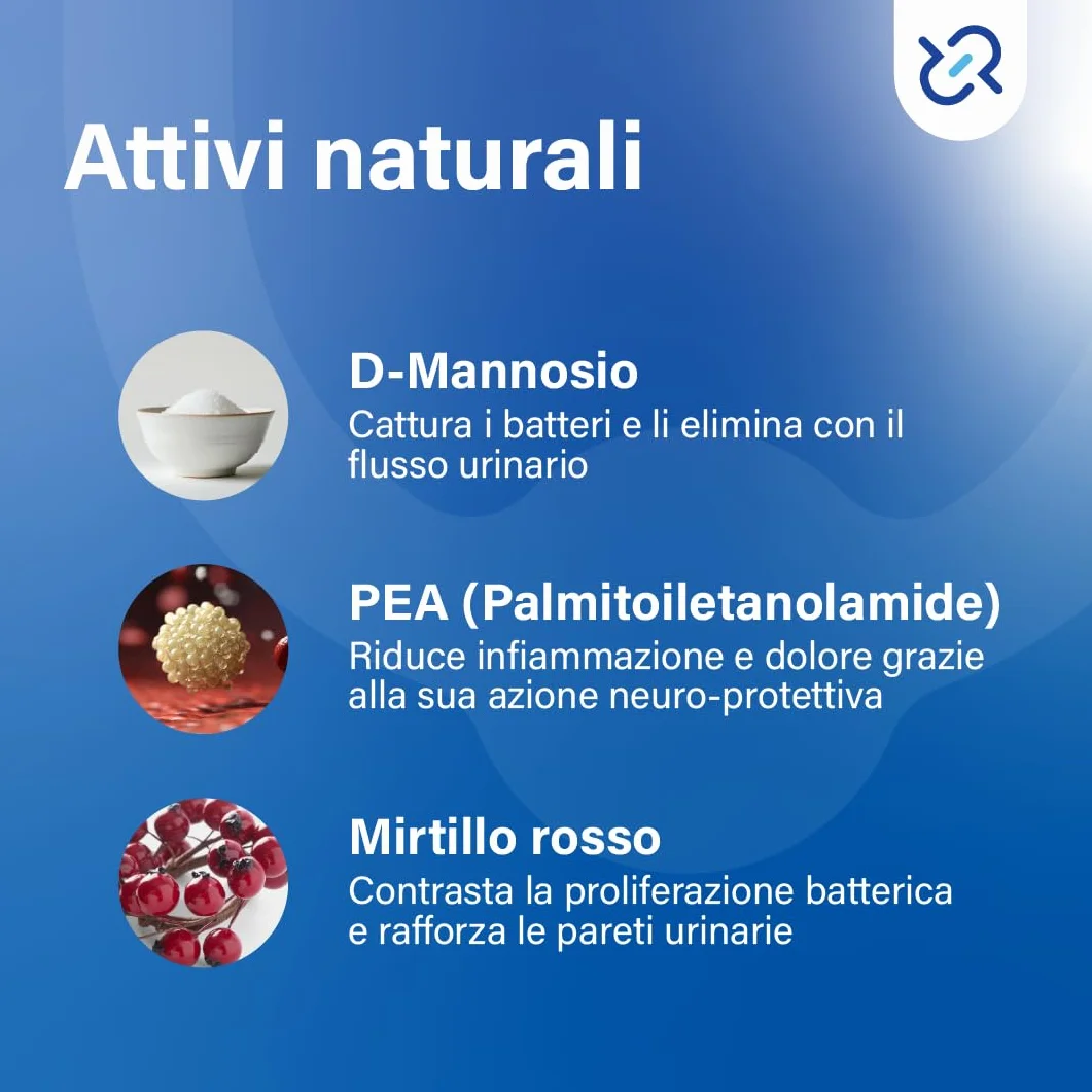 FUCIST Integratore Vie Urinarie con D-Mannosio 1000 Mg, Mirtillo Rosso e PEA Palmitoiletanolamide, Alta concentrazione per Candida Cistite in Stick Orosolubili pronti all'uso