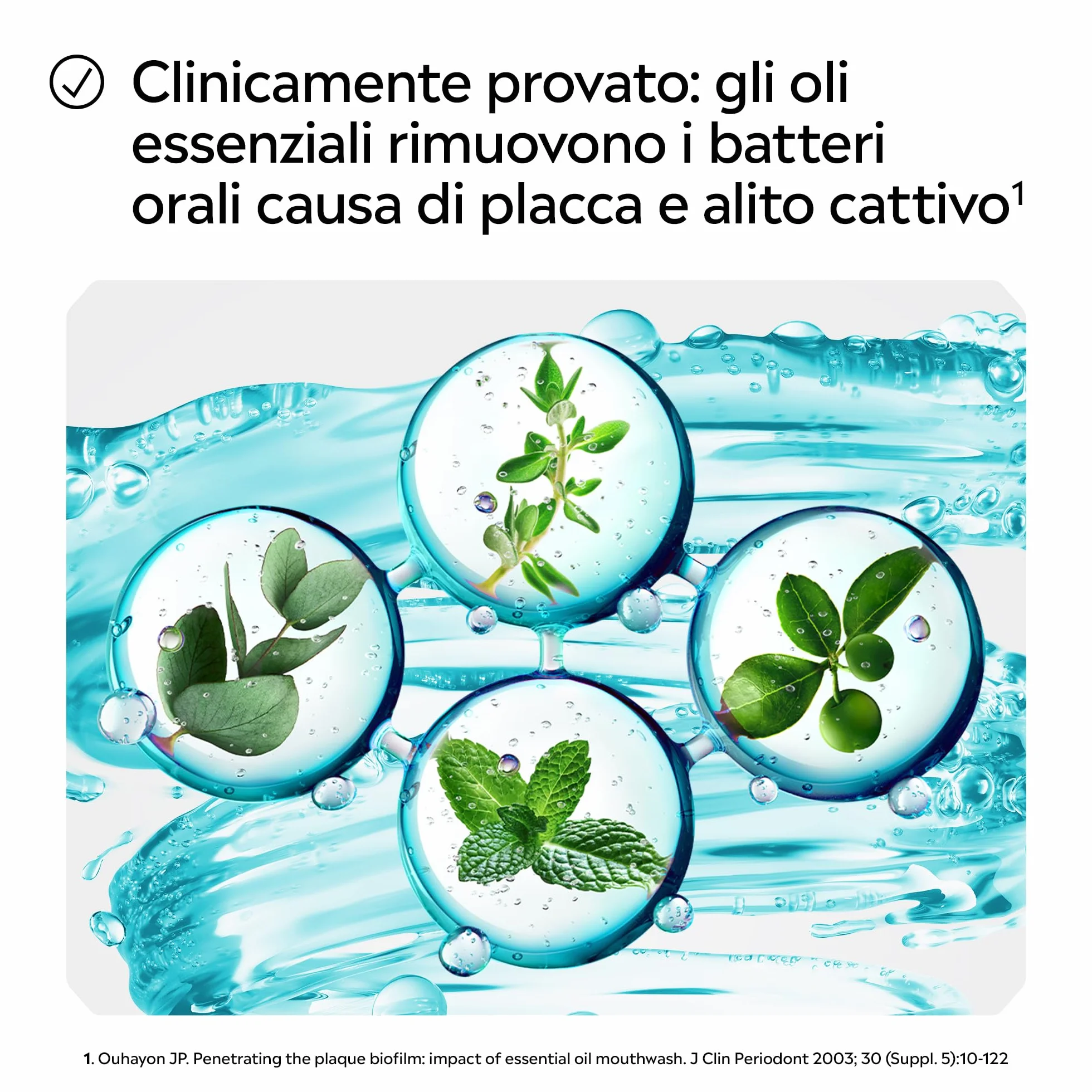 LISTERINE Cool Mint Collutorio Antibatterico Menta 500 ml