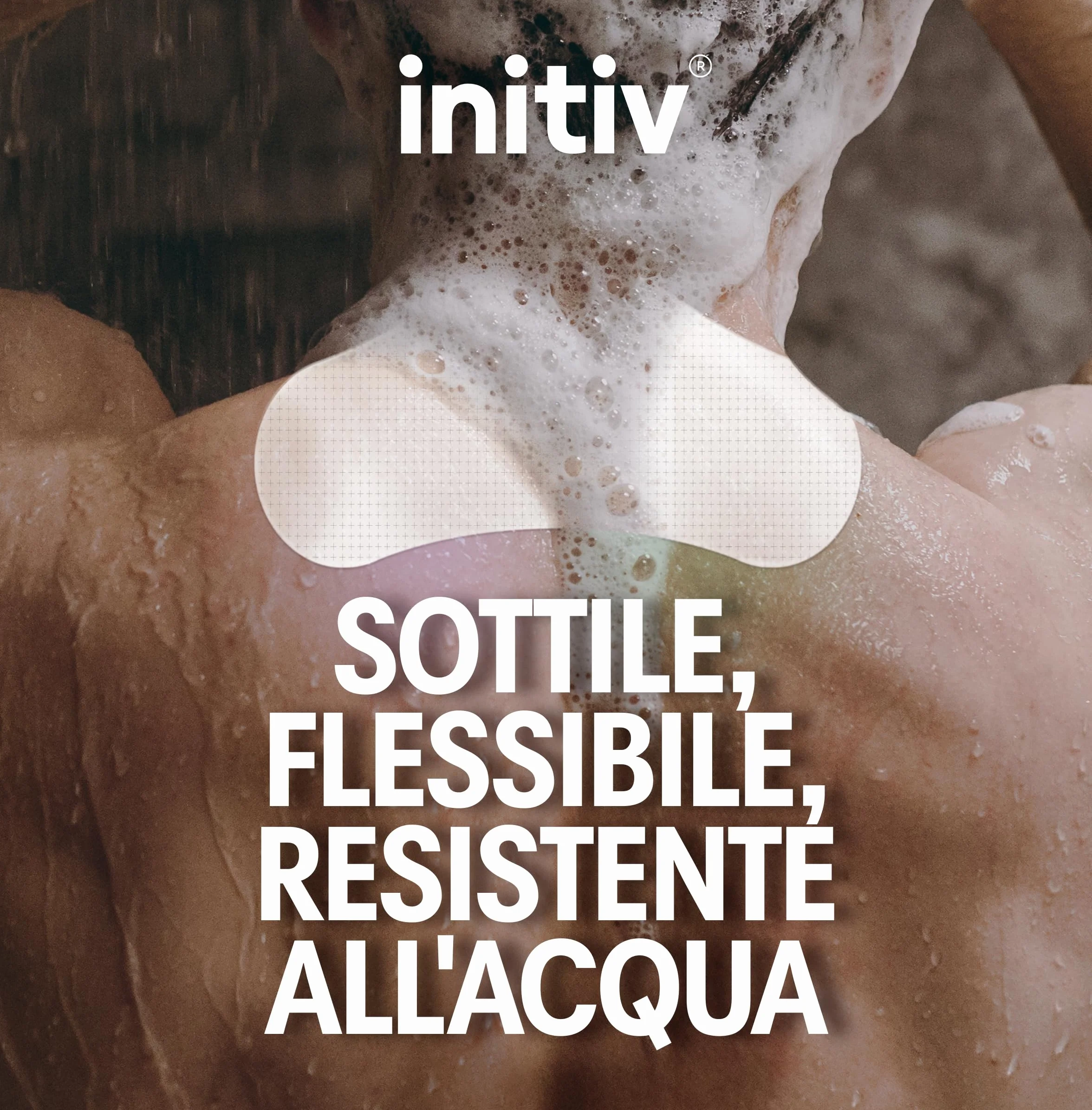 Initiv Cerotti per Collo Dolori Muscolari Sollievo fino a 5 giorni Resistenti all’Acqua 4 Pezzi