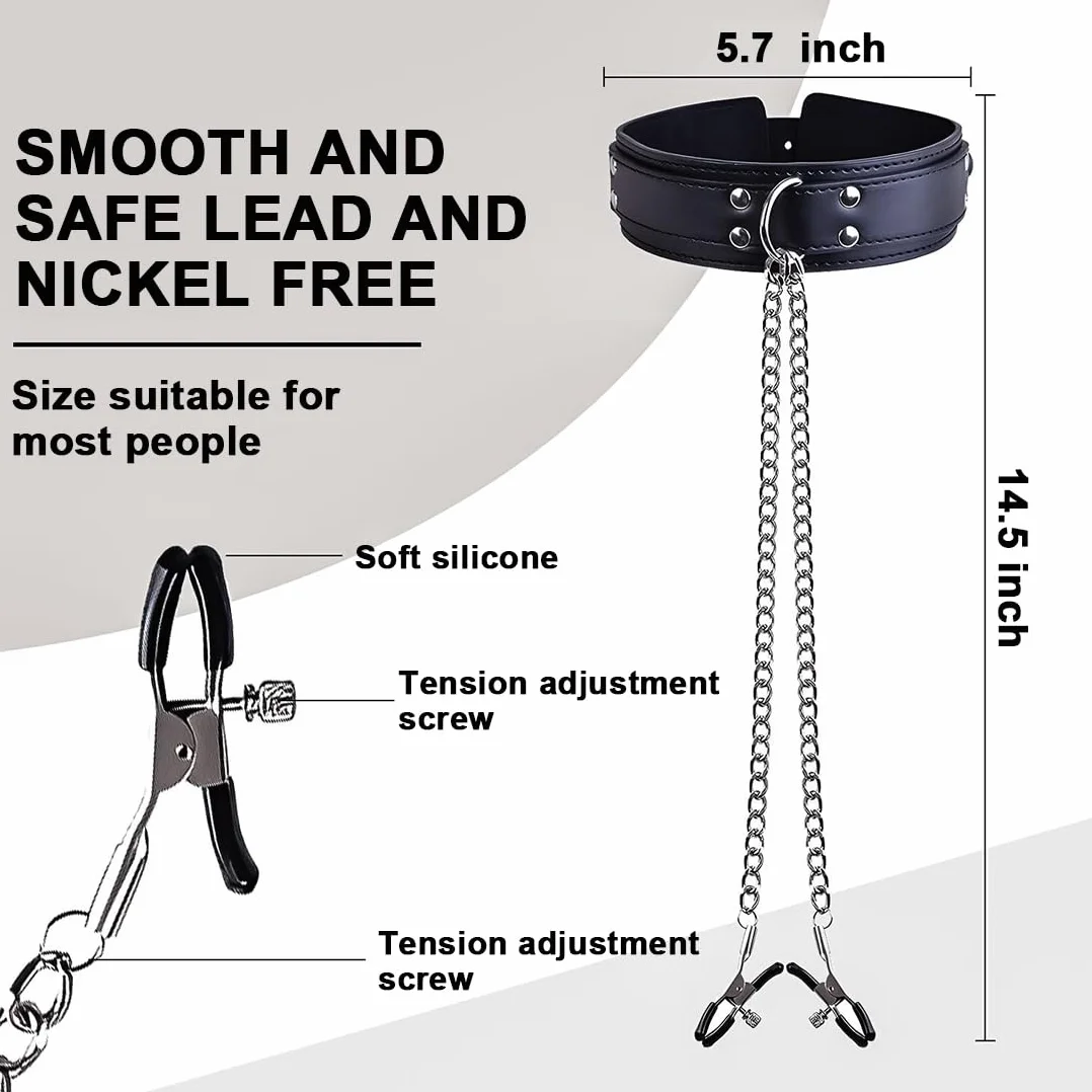 Morsetti per capezzoli Capezzoli Sesso estremo Clitoride Clip Labia Catena Clip Stimolazione capezzoli Donne BDSM Capezzolo Giocare Giocattoli erotici per le donne Donne Coppie Amanti