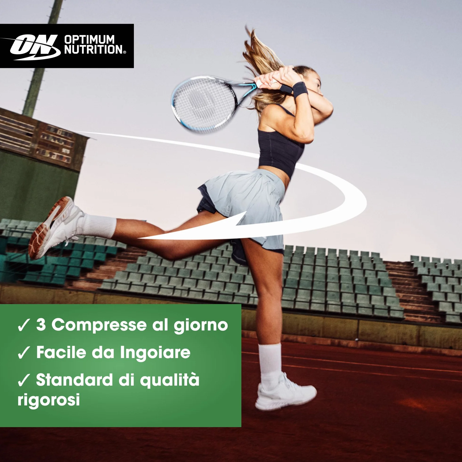 Optimum Nutrition Creatine Tablets – 3 g di Creatina Monoidrato per Porzione per Supportare le Prestazioni Durante l’Allenamento ad Alta Intensità – 60 Porzioni (180 Compresse)