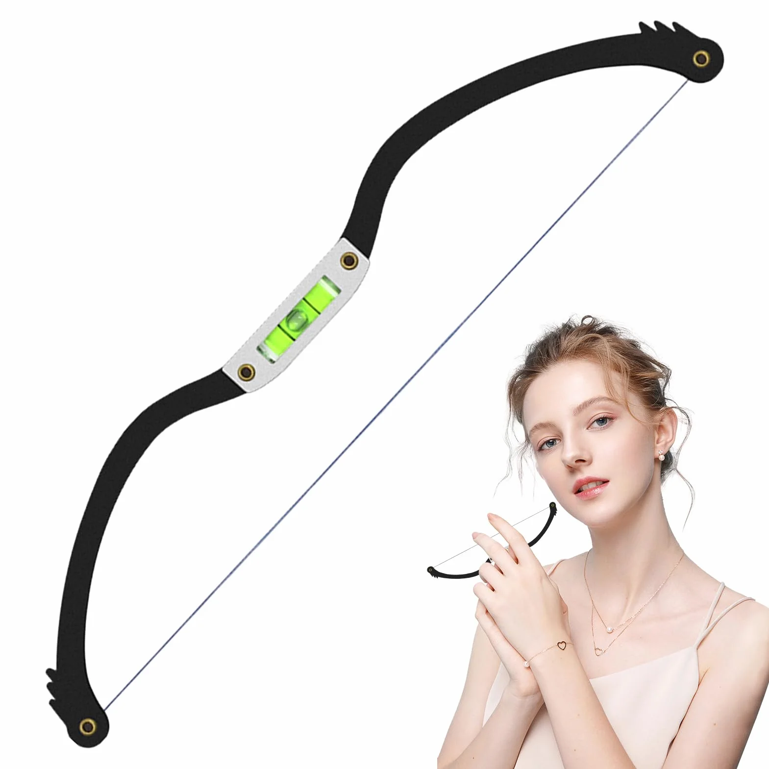 Eyebrow Balance Ruler Precision Shaping Tool Metal Brow Mapping Stencil 22.6x4.7cm