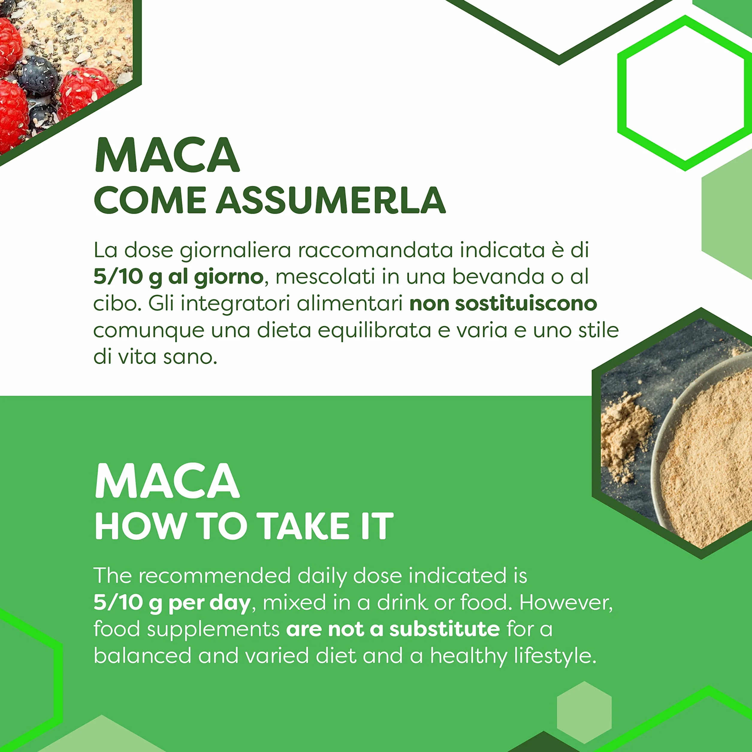 ERBOTECH, Maca Peruviana BIO in Polvere, Busta da 100 g, Ricca Fonte di Minerali, Vitamina B, Vitamina C, Vitamina E, Senza Glutine, Adatto a Vegetariani e Vegani