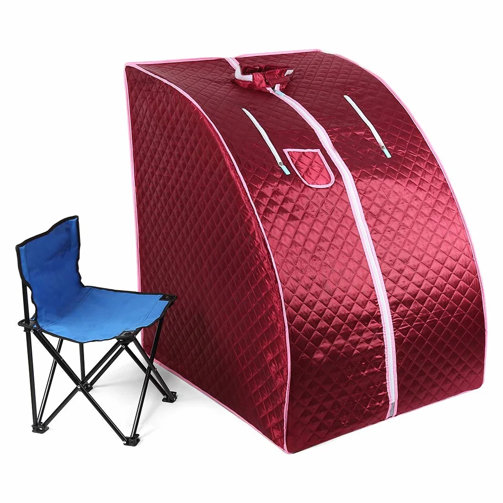 Sauna a vapore portatile Cabina Sauna domestica Mobile Sauna Spa Rosso