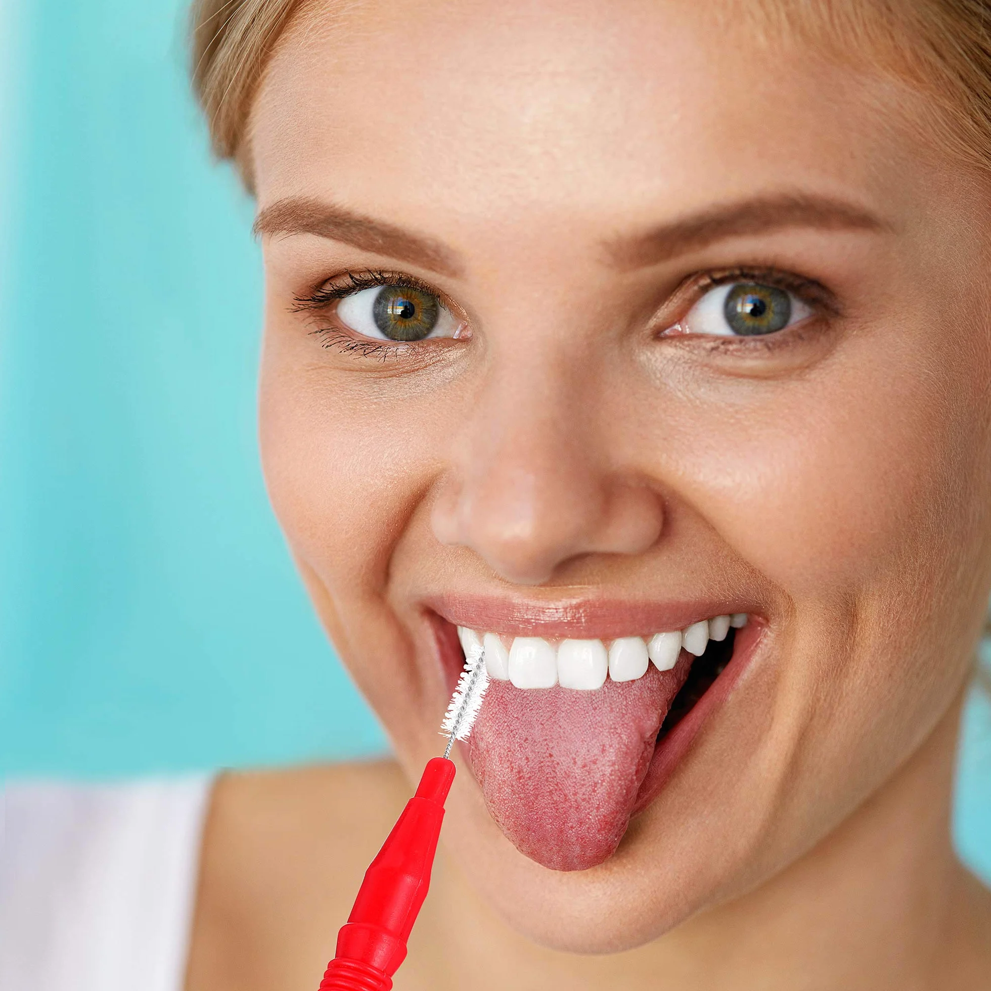 Spazzolino Interdentale Stuzzicadenti Dentali Flosser 100 Pezzi Igiene Orale Strumento (Rosso, Blu)
