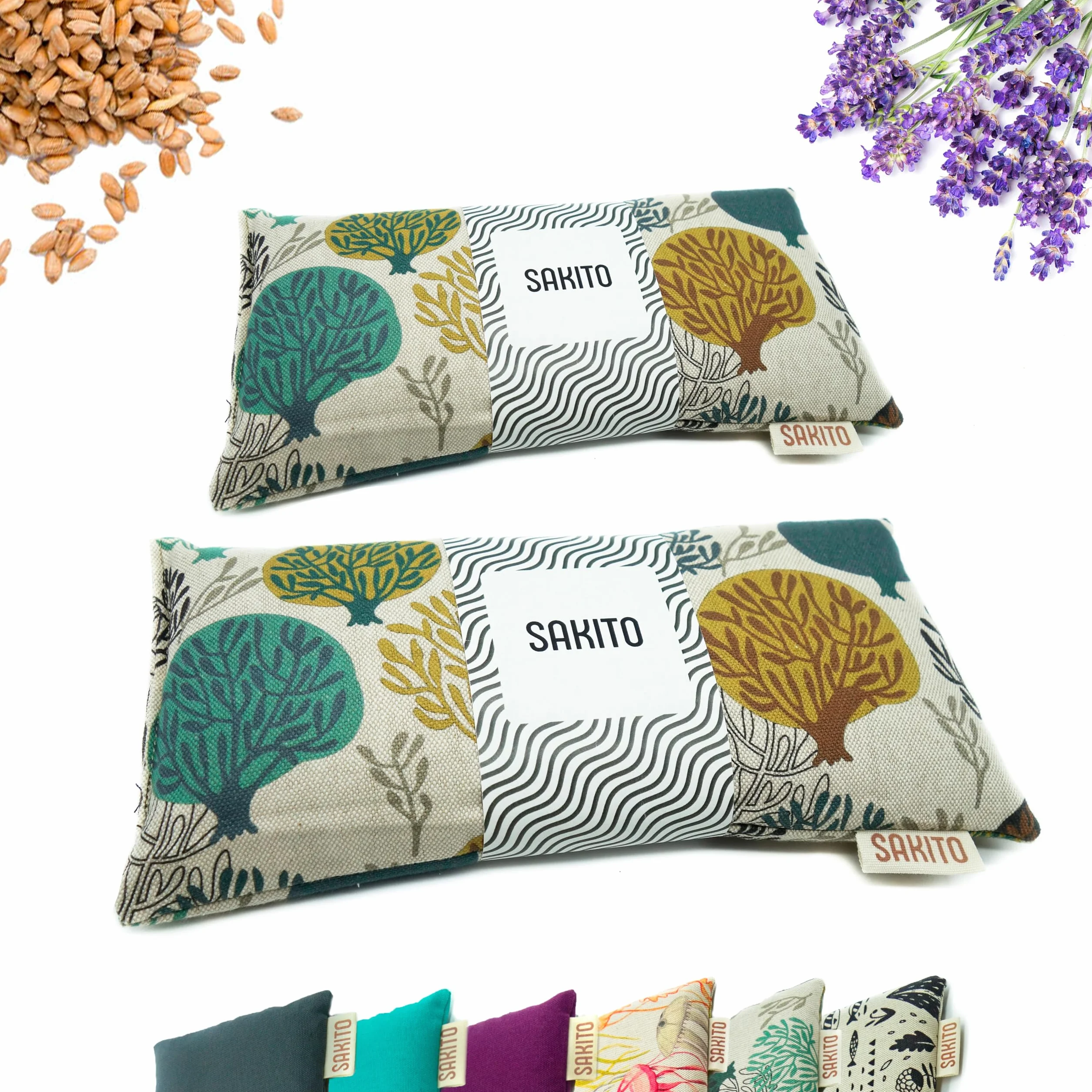 2 (uds) Cuscino Termico Microonde (25x12 cm) - Cuscino Riscaldabile Naturale per Dolori Mestruali - Utilizzo Caldo o Freddo - Elevata Ritenzione del Calore - Tessuto di Qualità - Profumo di Lavanda