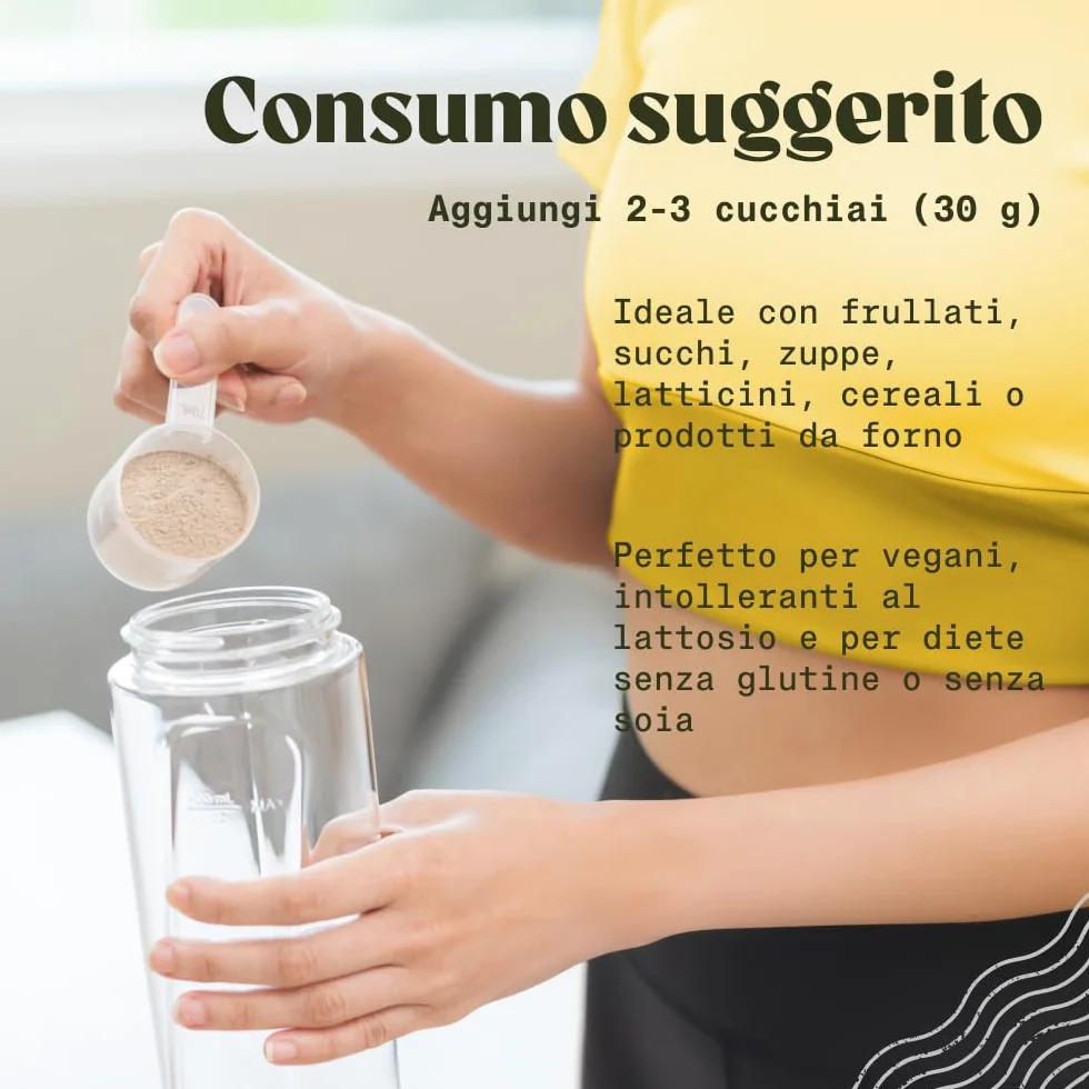 NaturaleBio Proteine di pisello 450g. Vegane, biologiche e non OGM. Ipoallergeniche e facilmente digeribili. Per la gestione del peso, il recupero e la crescita muscolare.
