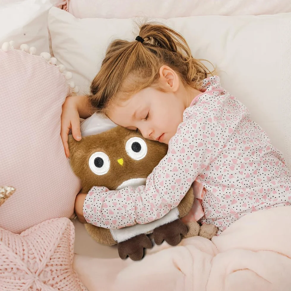 Borsa Acqua Calda Microonde, Cuscino Termico, Cuscino Riscaldante Microonde, Borsa Calda Micro-onde Per Donne, Bambini E Bambini, Per Dolori Per La Pancia, La Schiena E La Zona Lombare（gufo）