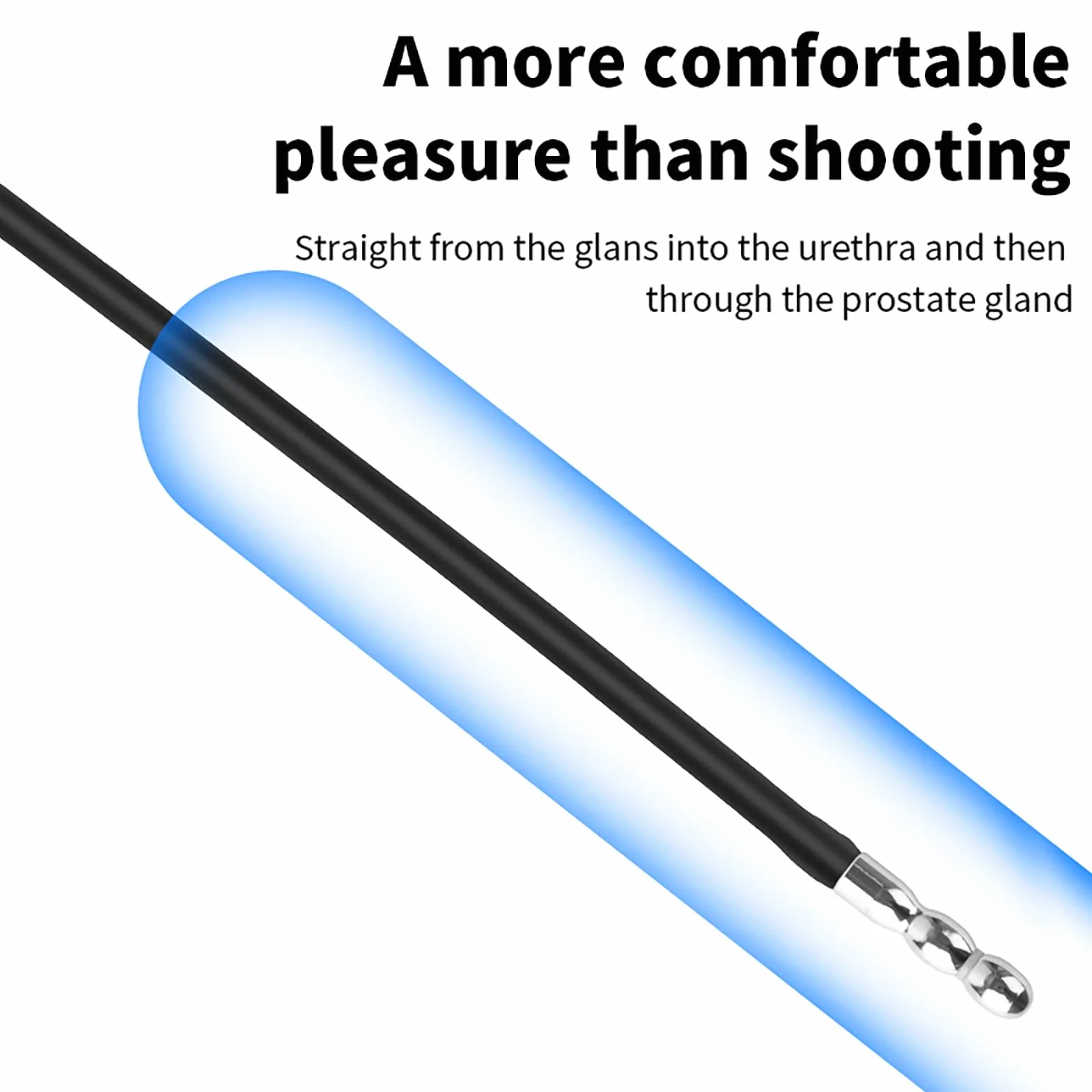 Electro Sex Penis Plug Vibratore Del Pene in Silicone Dilatatori Uretrali Uomo Stimolazione Uretrale Masturbazione Giocattolo Sessuale (L)