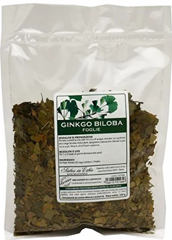 GINKGO BILOBA FOGLIE 100 gr. Memoria, concentrazione