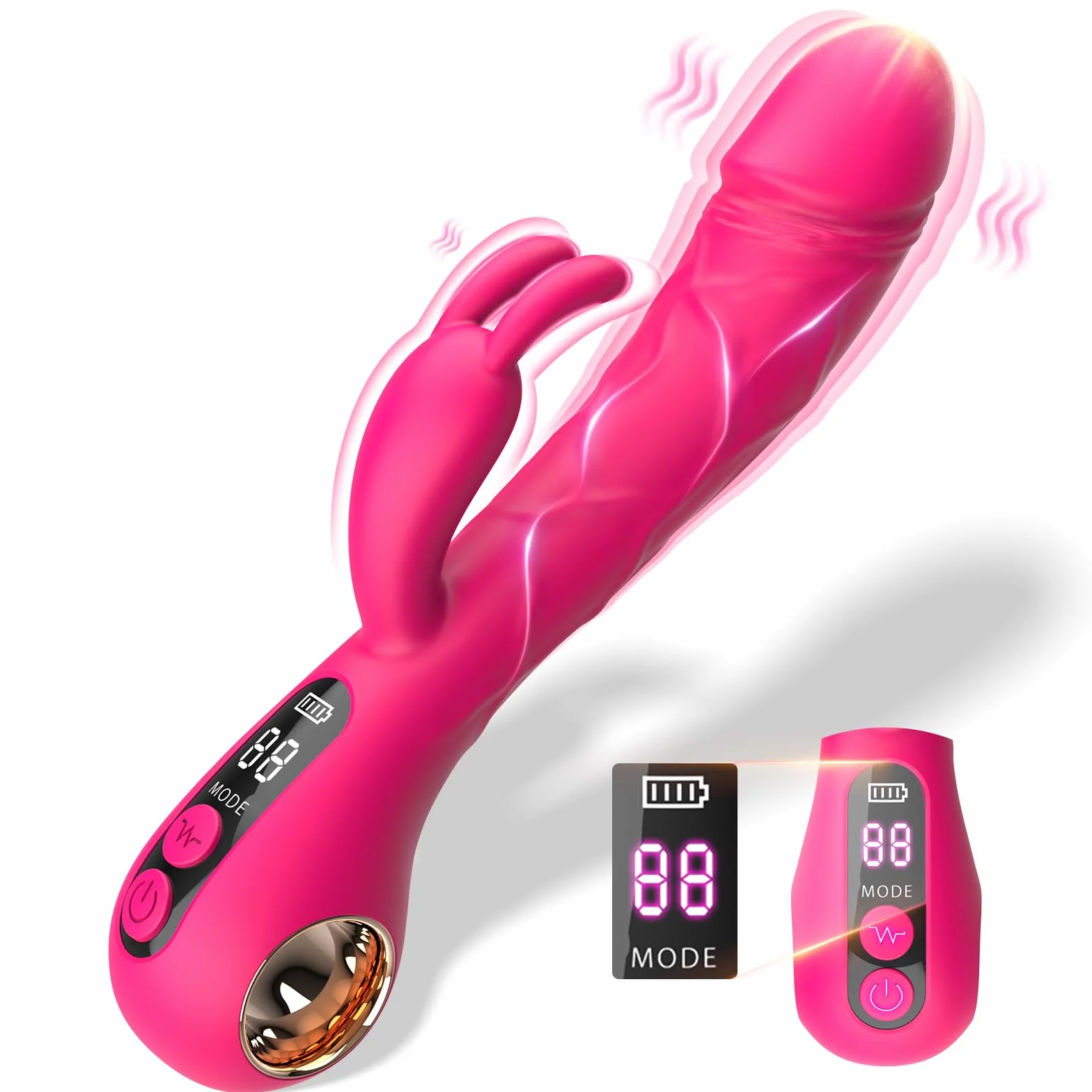 Vibratoreper Donna Vibratore Dildo Sex Toys - Vibratoreper Donna Realistico Sex Toy con 9 Vibrazione per Stimolatore Clitorideo e Punto G,Vibratore per Donna Dildos Anale e Sextoysdonna in Silicone.