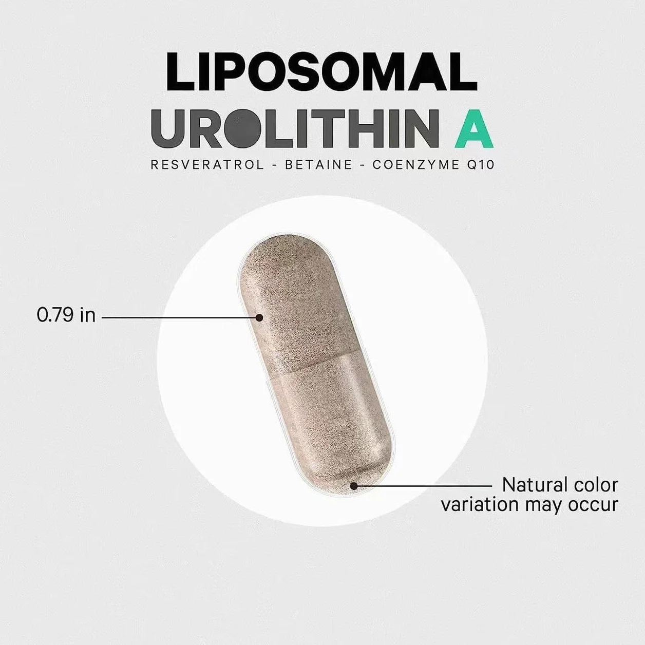 Urolitina liposomale 500mg per porzione Biodisponibile formula vegana Non OGM