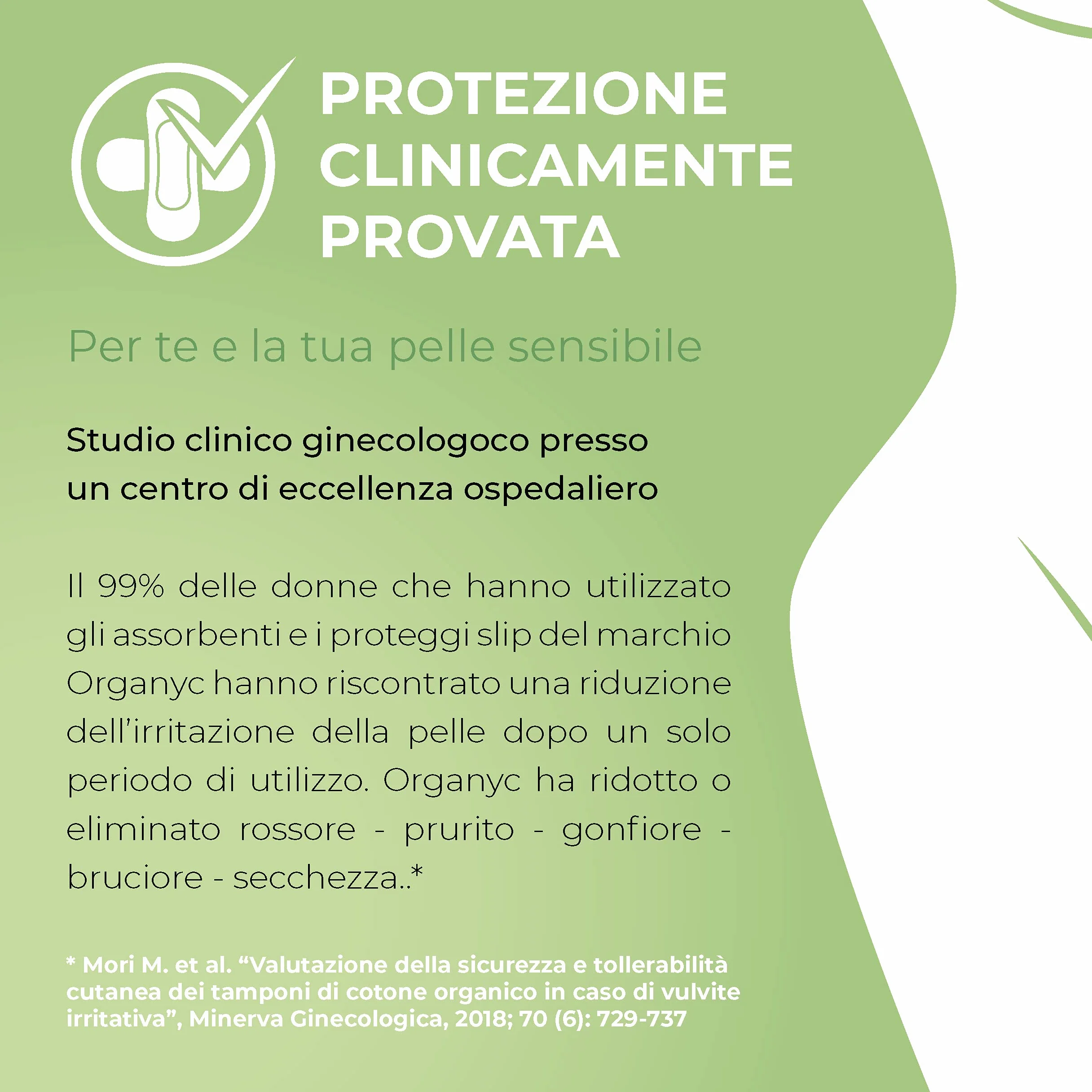 Organyc Assorbenti Giorno con Ali Ripiegate in Cotone Certificato 100% Biologico, 1 Confezione da 10 Unità