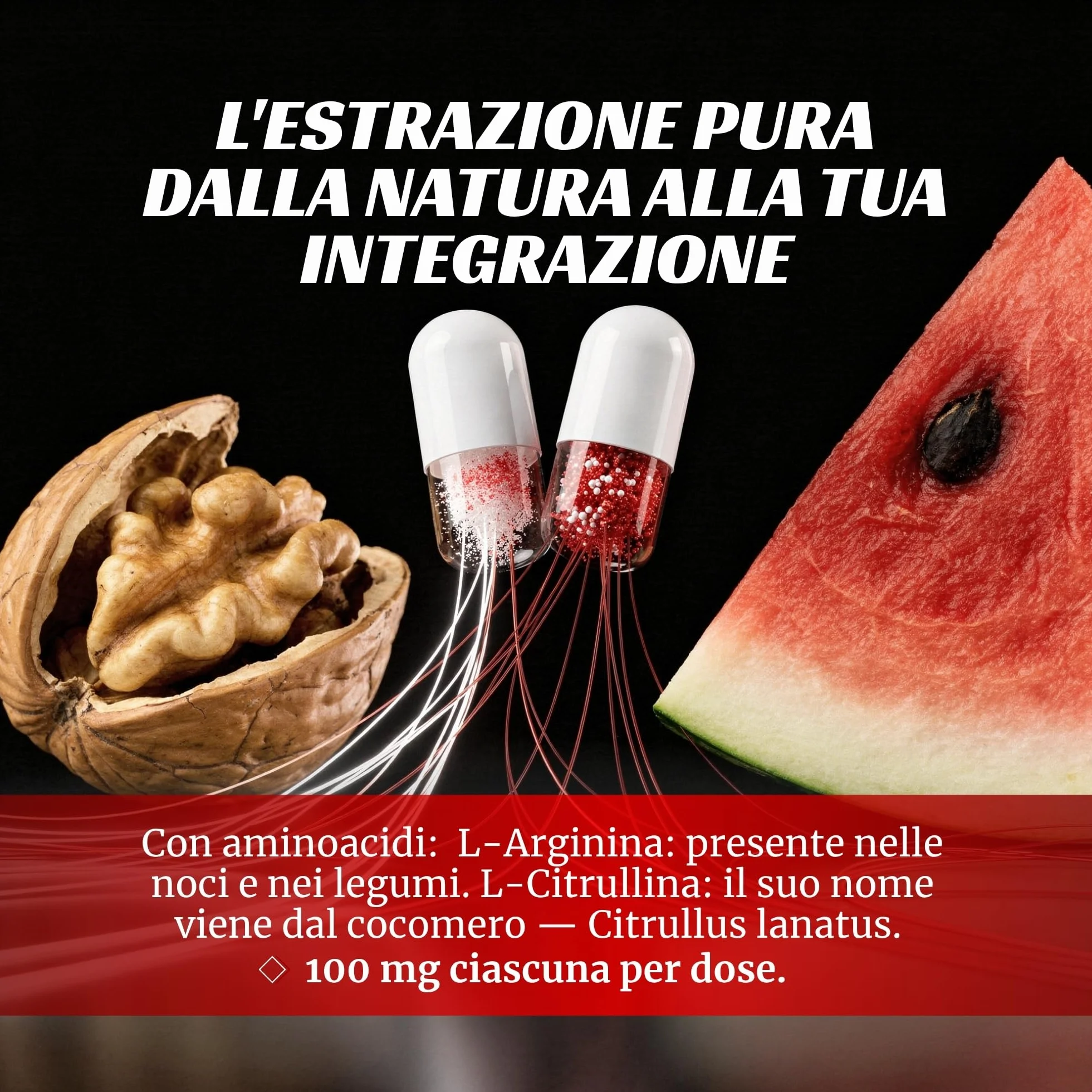 Integratori Sessuali per Uomo 30 Capsule - Complex Originale con Maca Peruviana, L Arginina, L Citrullina e Curcuma