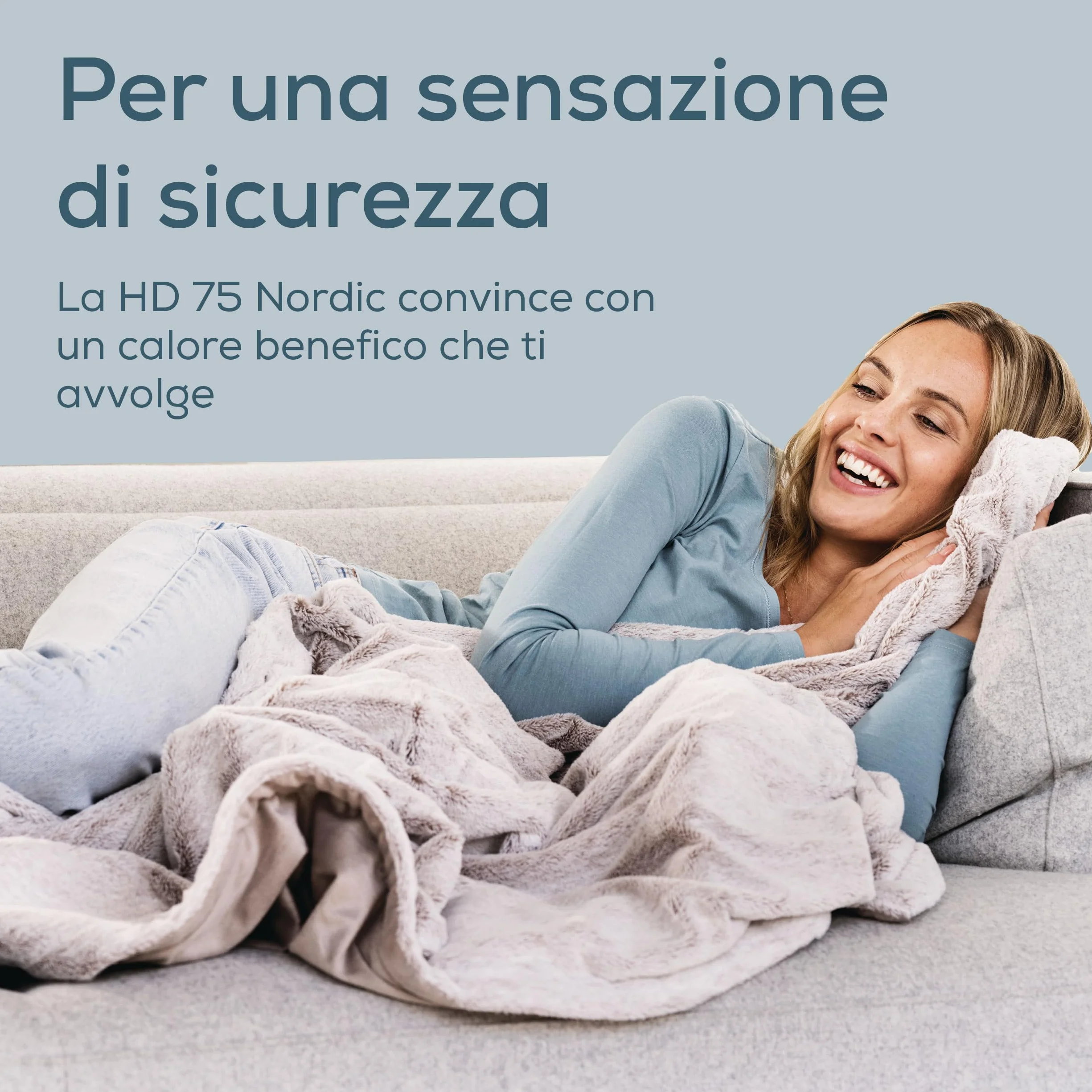 Beurer HD 75 Nordic Coperta elettrica, effetto pelliccia sintetica, con 6 livelli di temperatura, lavabile in lavatrice a 30 °C, coperta elettrica con spegnimento automatico, beige/marrone, 180x130 cm