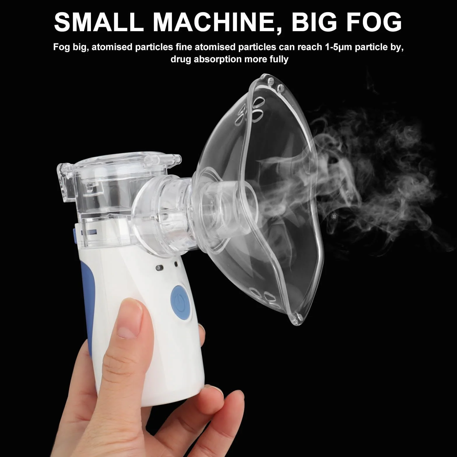 Aerosol Portatile Silenzioso per Bambini Adulti, Nebulizzatore Inalatore Ricaricabile