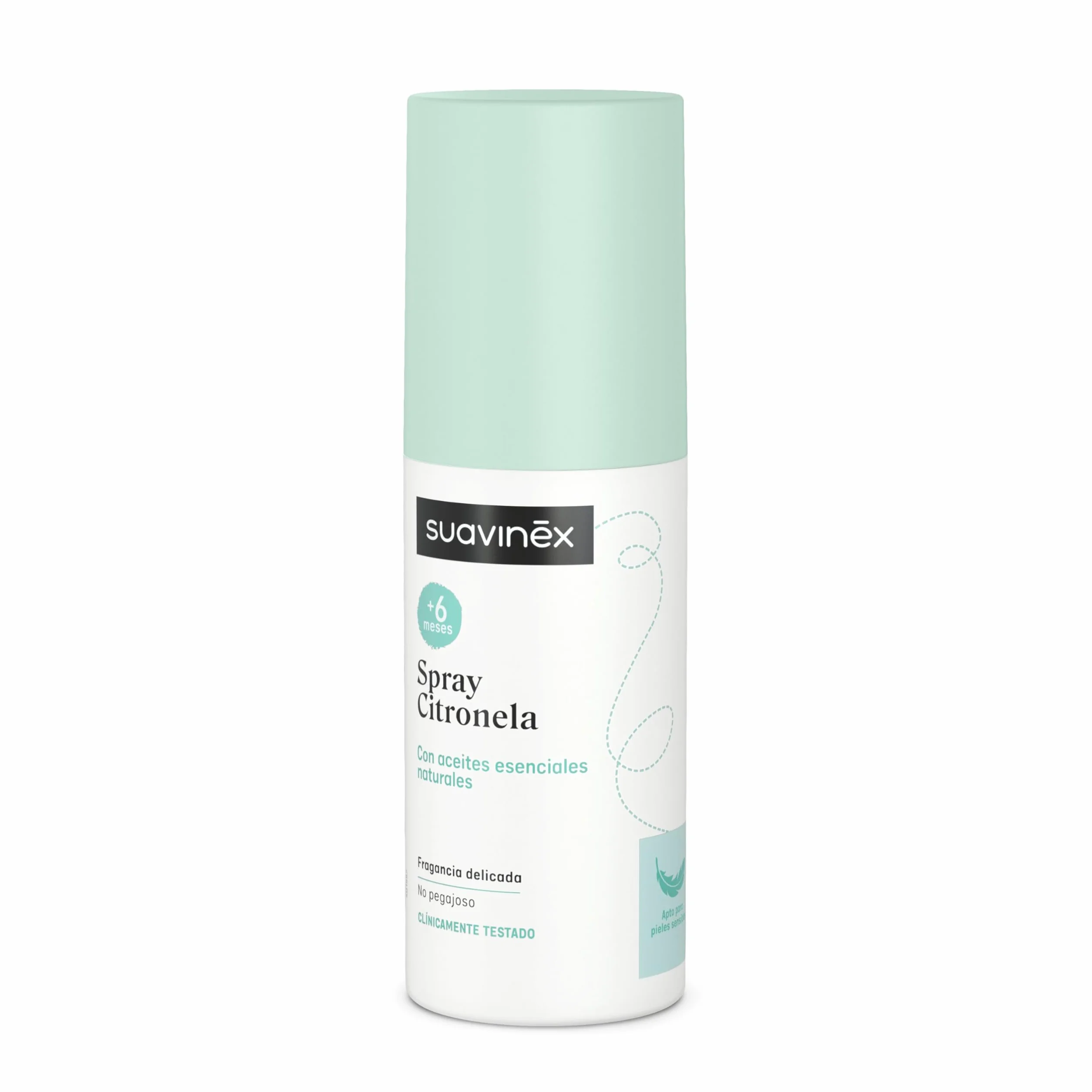 Suavinex Spray alla Citronella Repellente Zanzare Oli Essenziali 100 ml Neonati 6 Mesi