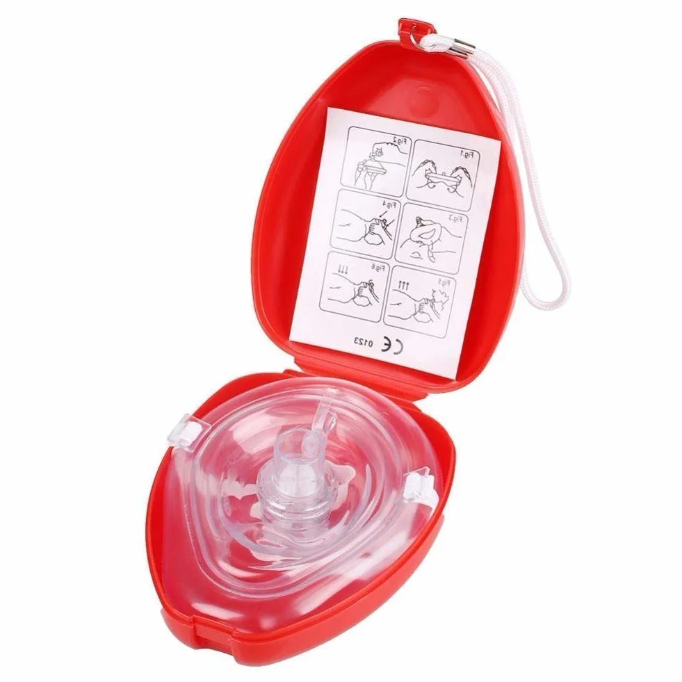 CPR Mask Resuscitator Pocket Mask maschera di rianimazione 2 pezzi
