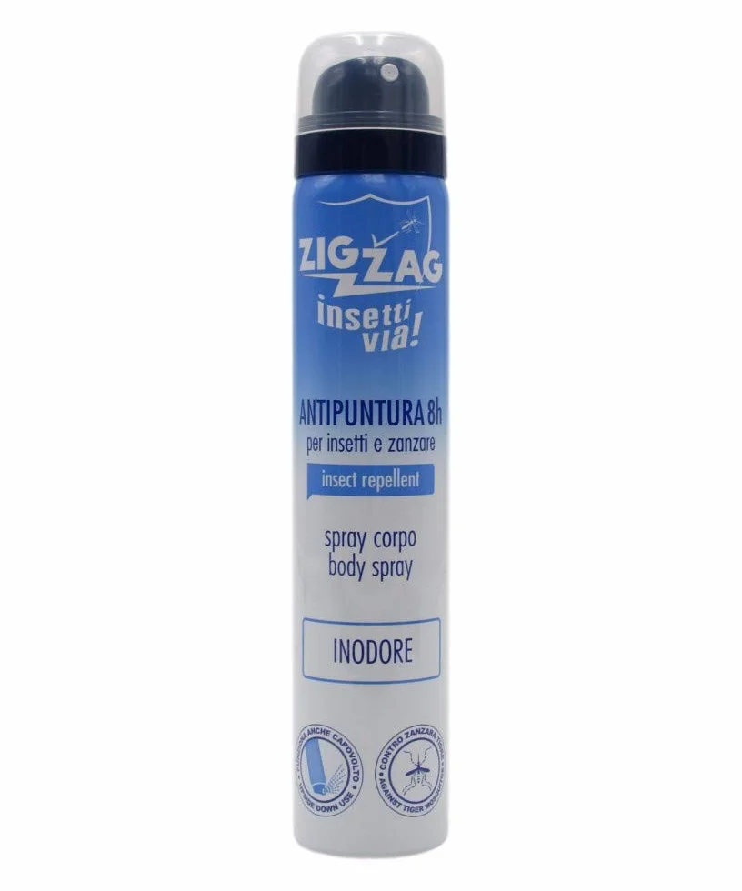 Repellente Insettivia Inodore Spray Corpo 100 ml na zanzare, zanzare tigre, zecche