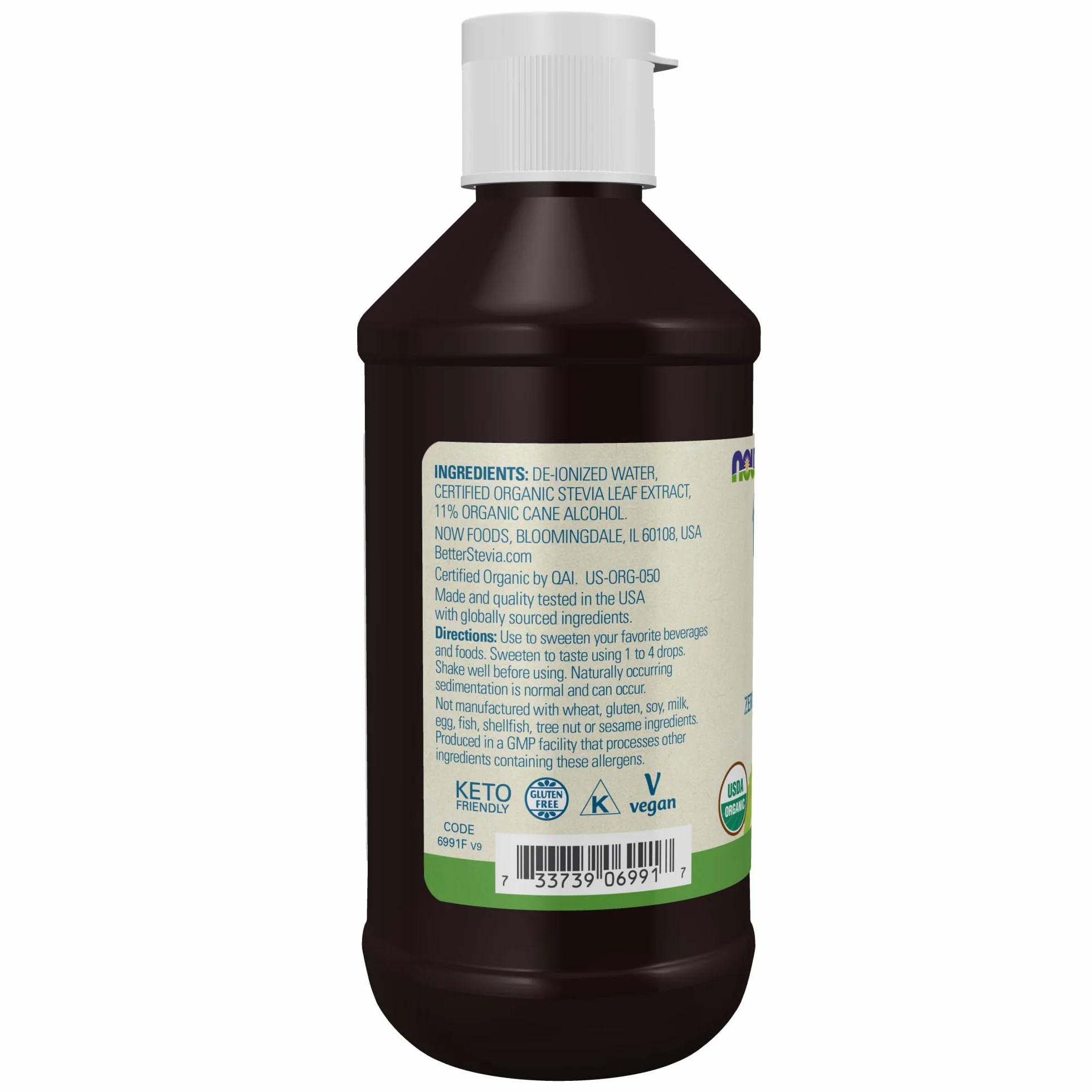 NOW Foods Better Stevia Liquid Organic - 237 ml